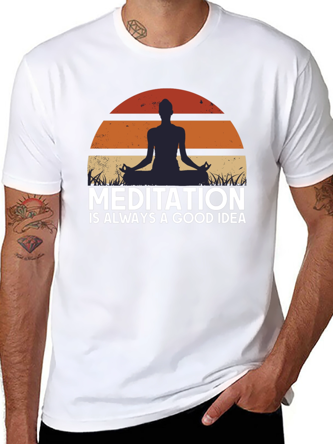 Camiseta Meditación Buena Idea Relax