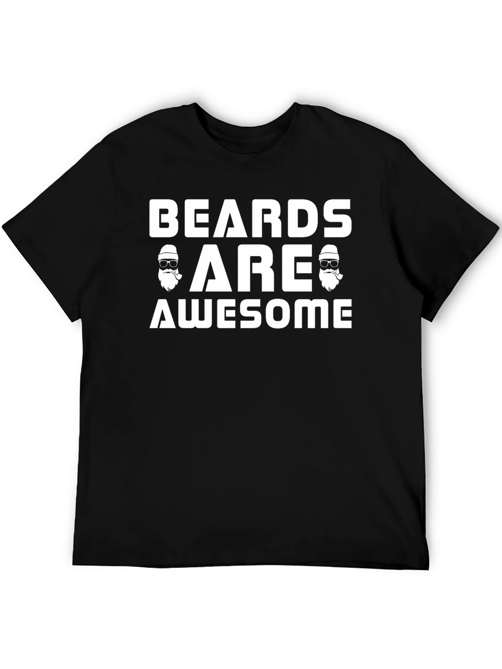 Camiseta Negra Beards Are Awesome