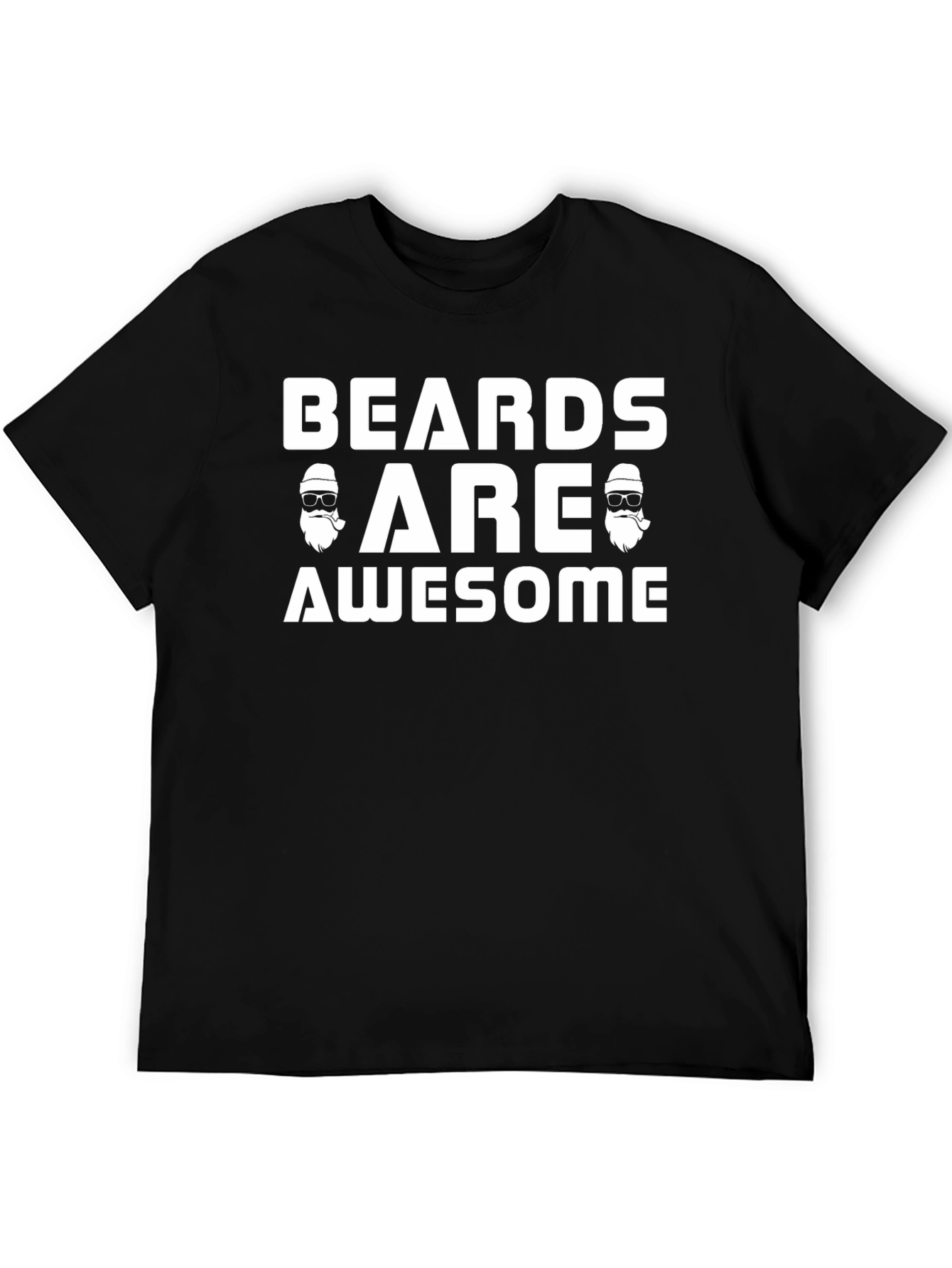 Camiseta Negra Beards Are Awesome