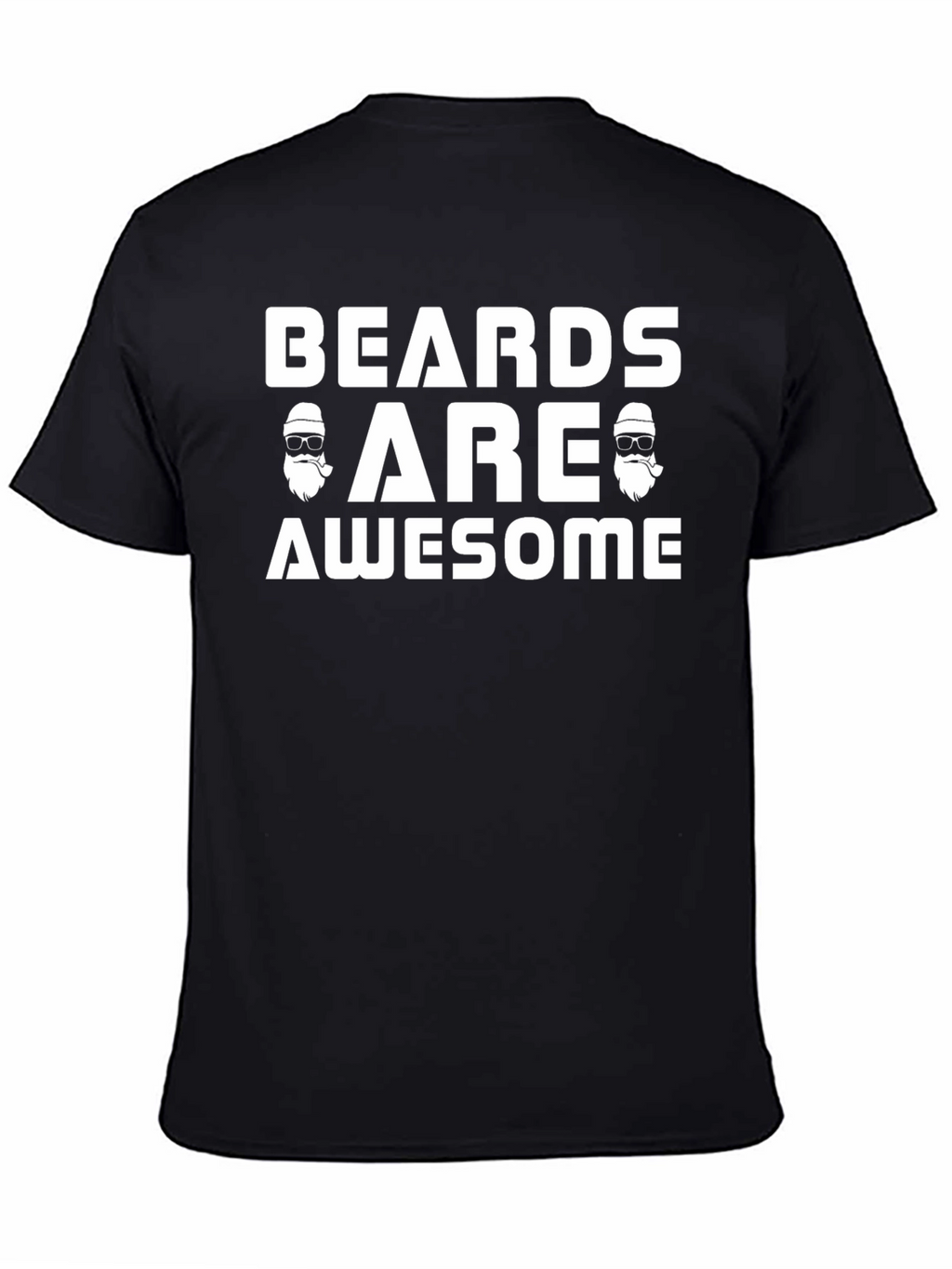Camiseta Negra Beards Are Awesome