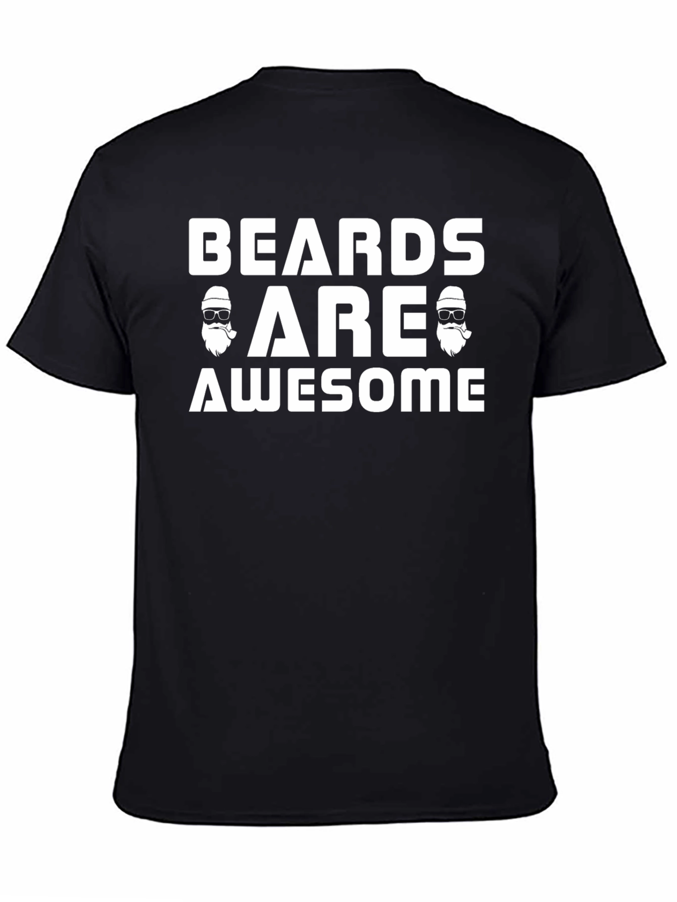 Camiseta Negra Beards Are Awesome