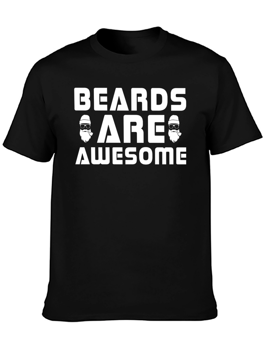 Camiseta Negra Beards Are Awesome
