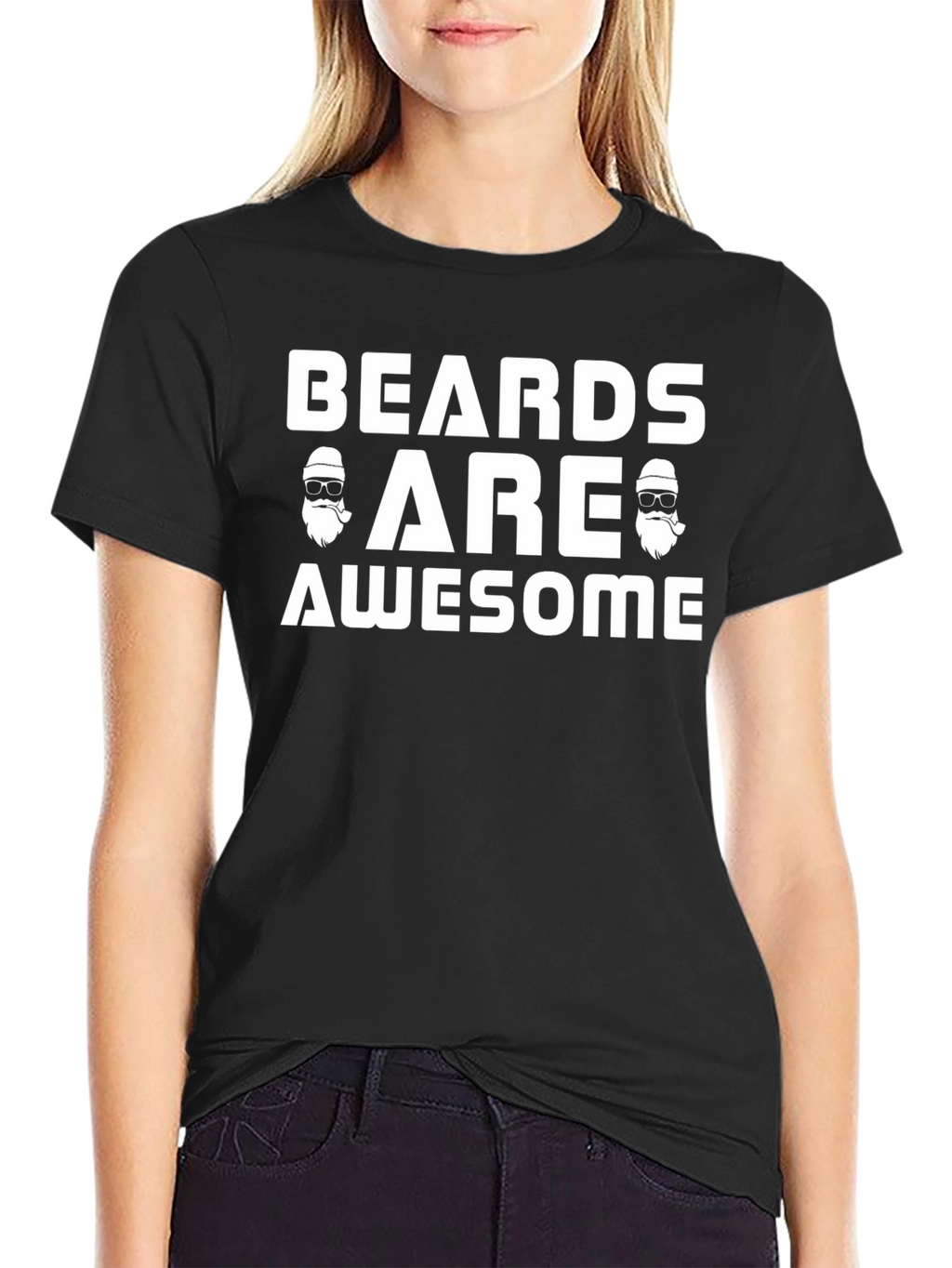 Camiseta Negra Beards Are Awesome