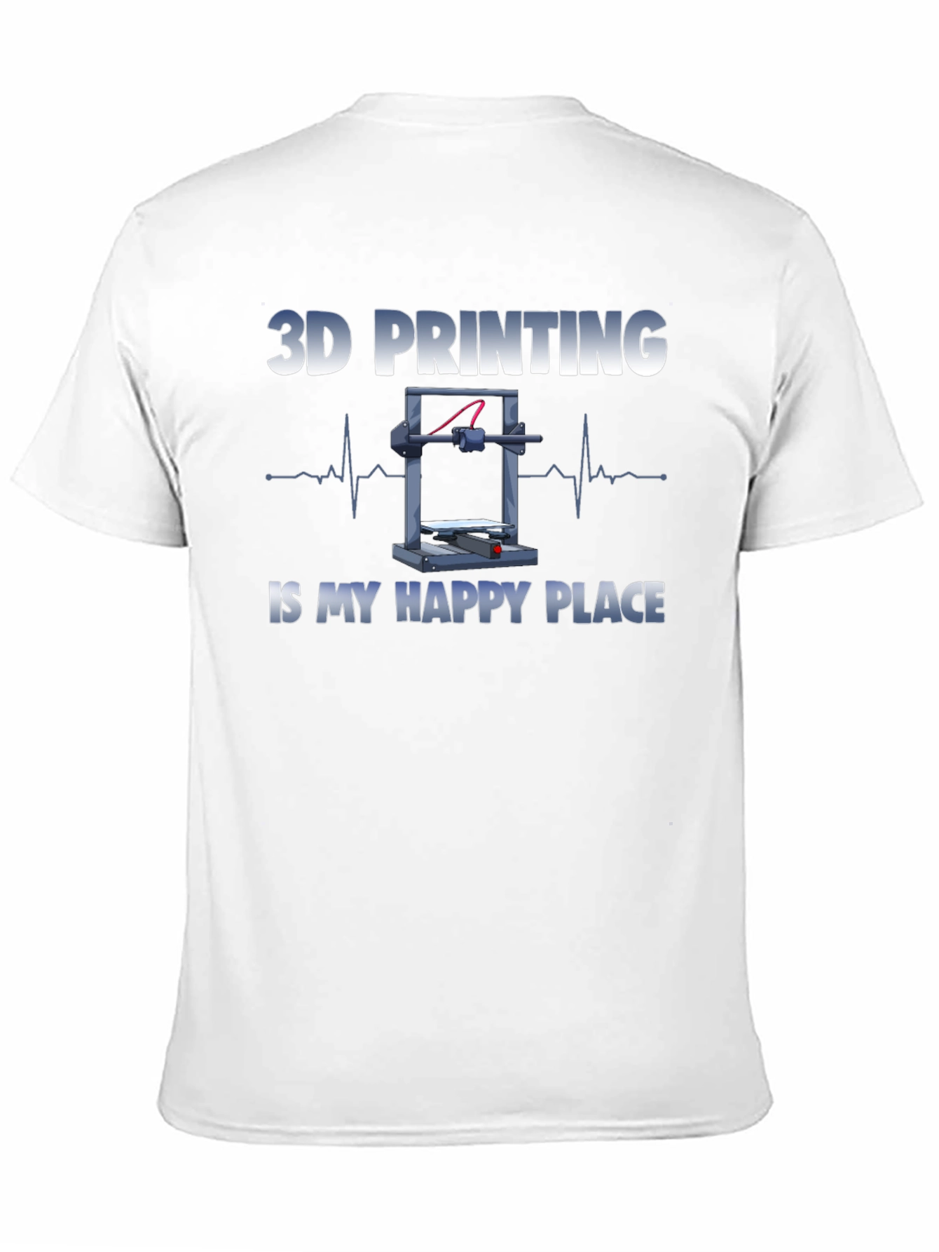 Camiseta Negra 3D Printing Is My Happy Place