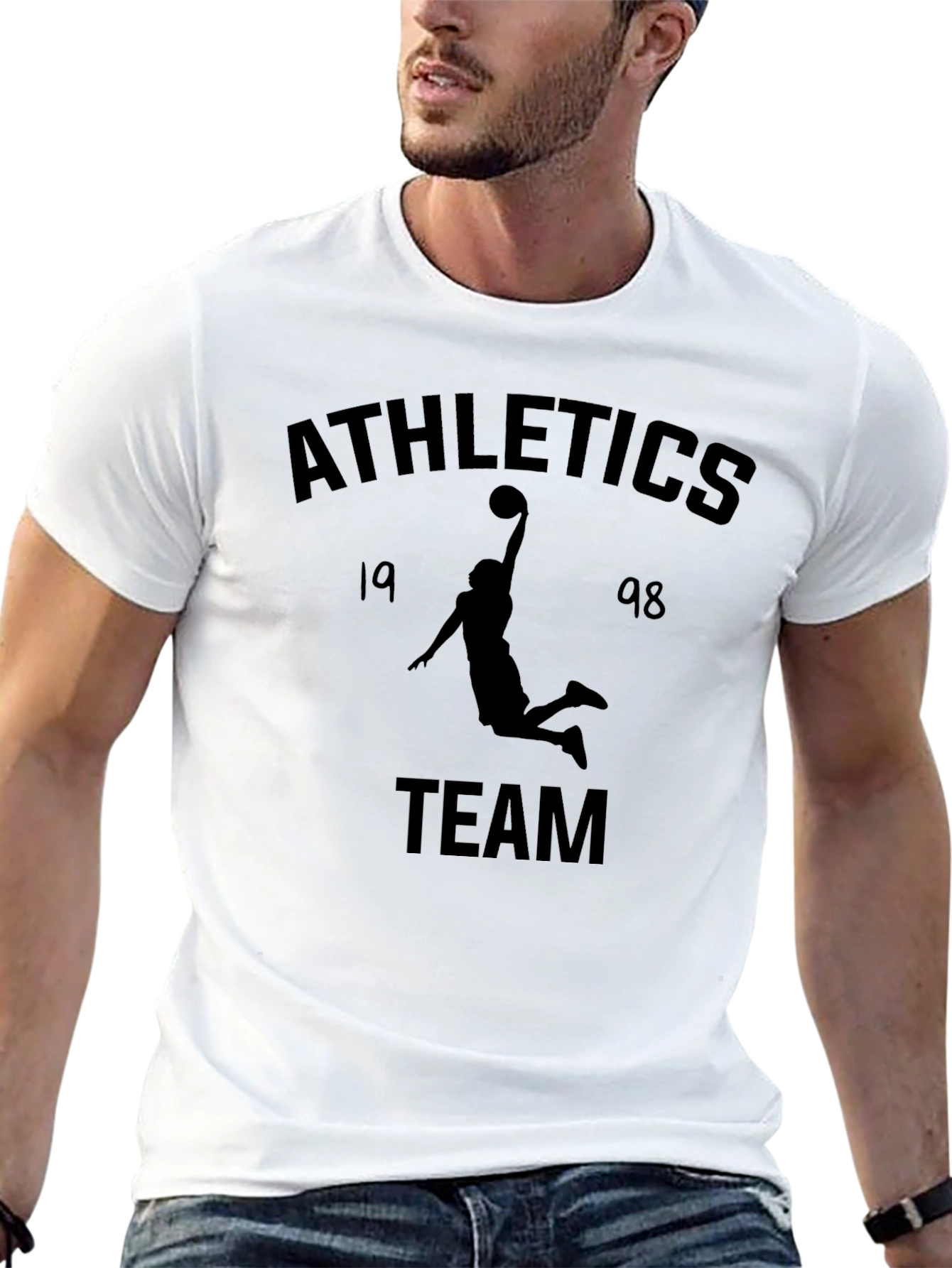 Camiseta Negra Athletics Team 1998