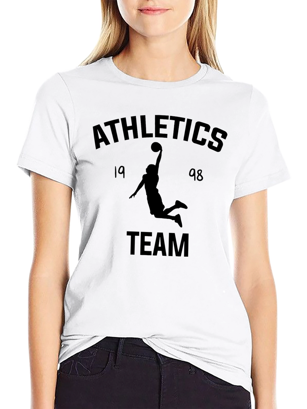 Camiseta Negra Athletics Team 1998
