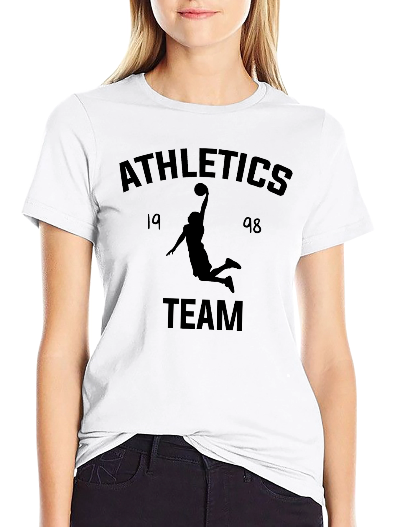 Camiseta Negra Athletics Team 1998