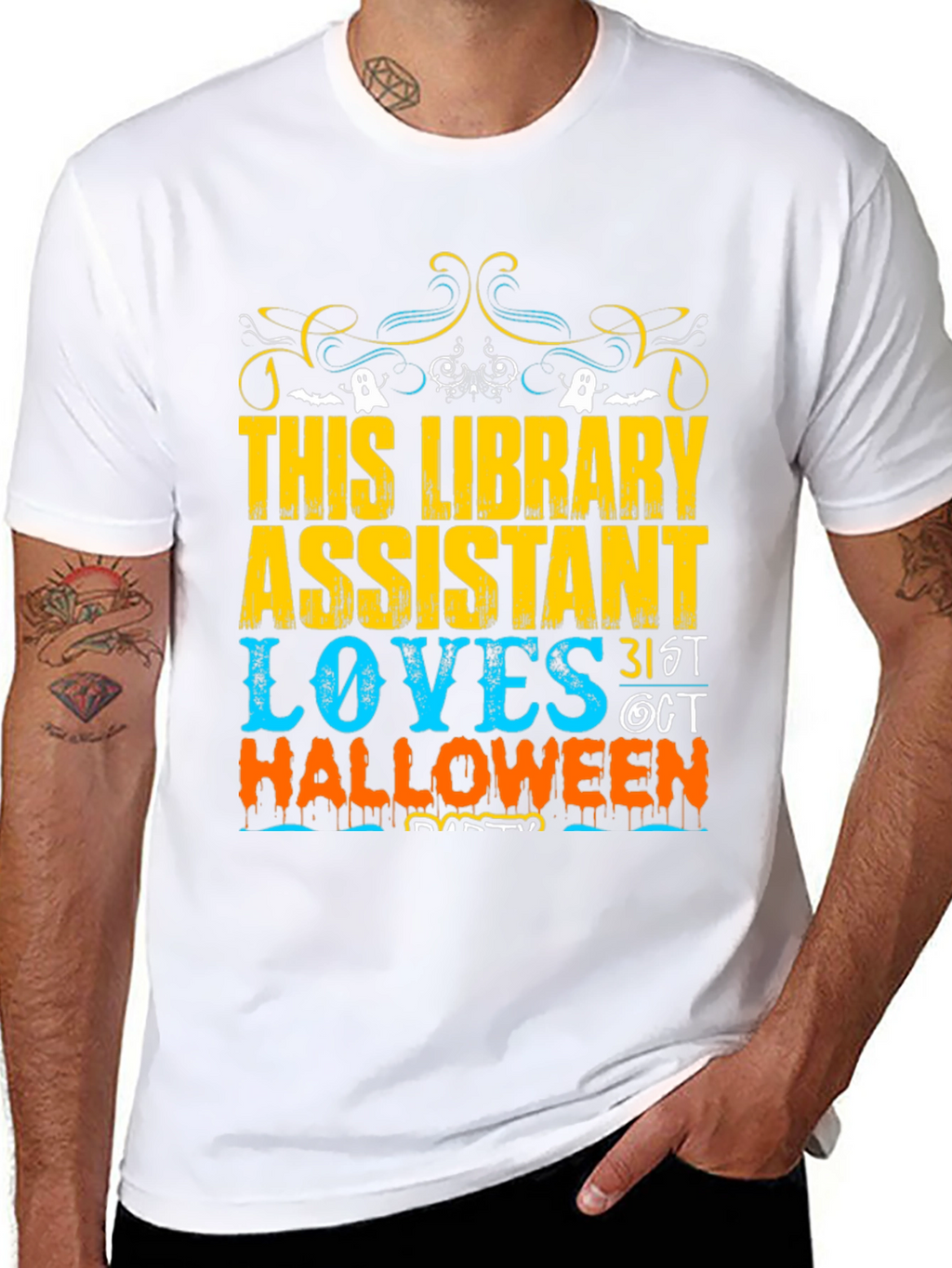 Camiseta Halloween Asistente Biblioteca