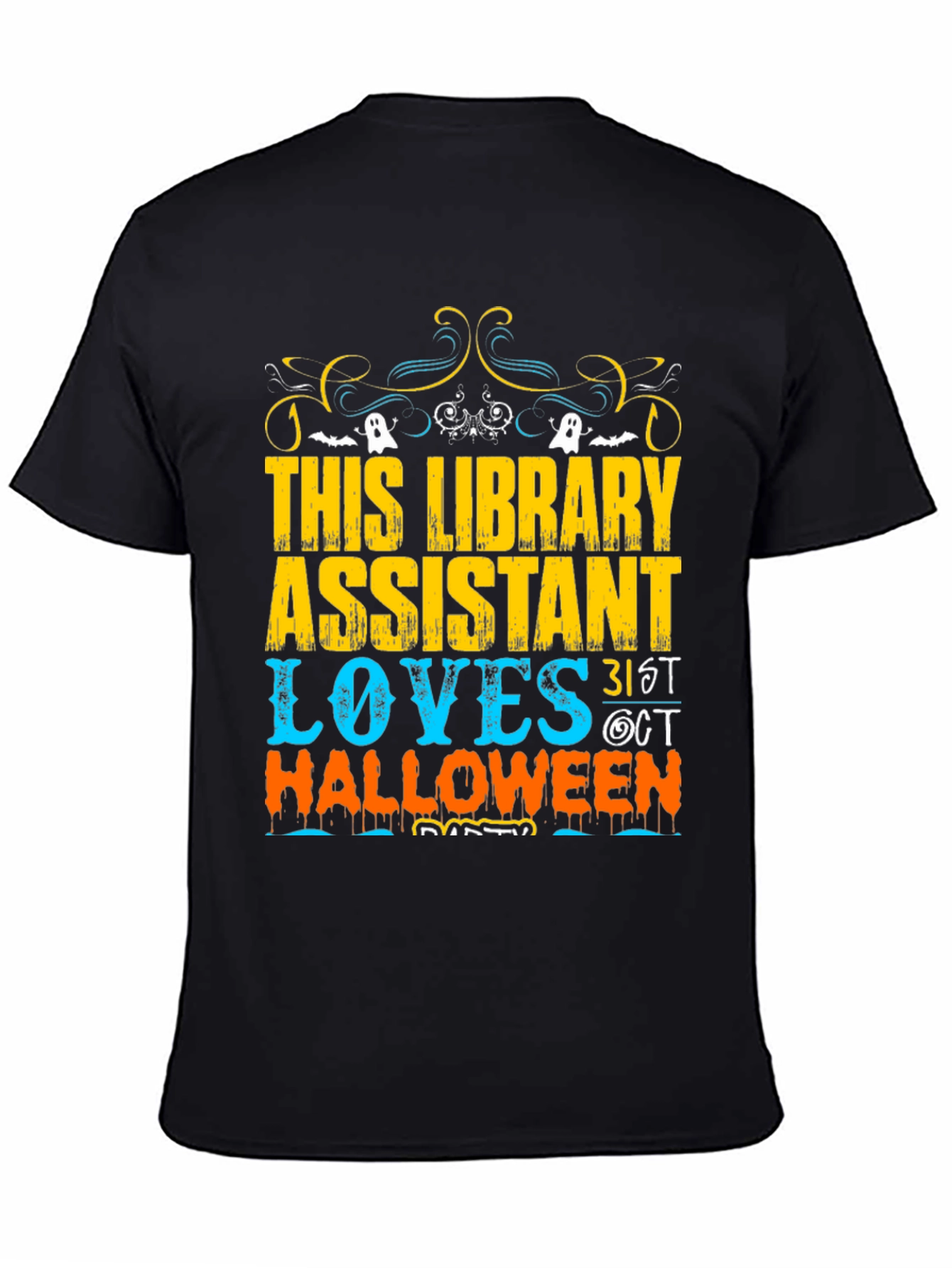 Camiseta Halloween Asistente Biblioteca