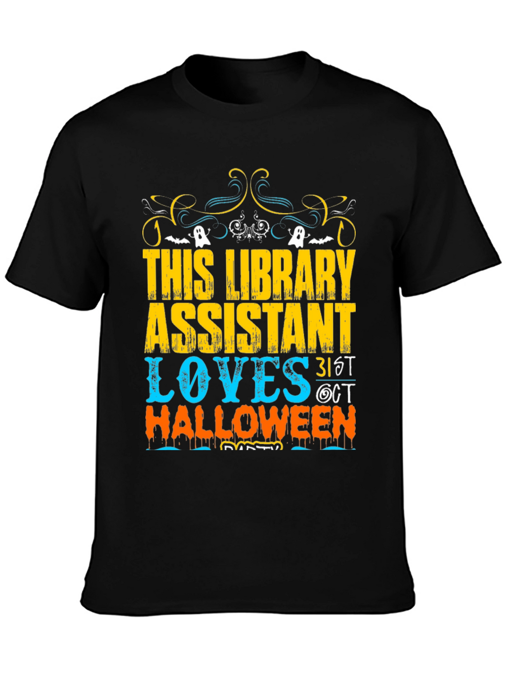 Camiseta Halloween Asistente Biblioteca