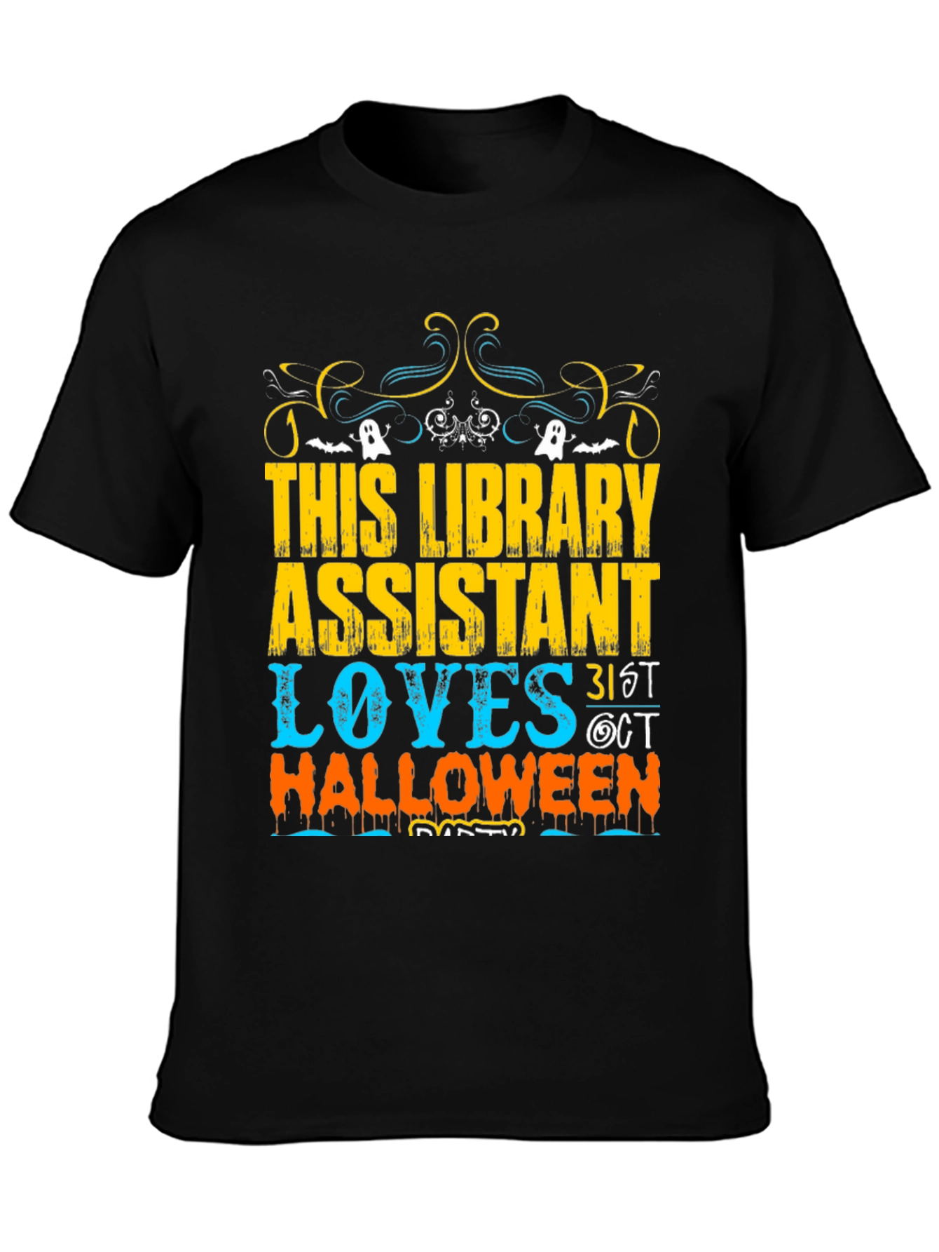 Camiseta Halloween Asistente Biblioteca