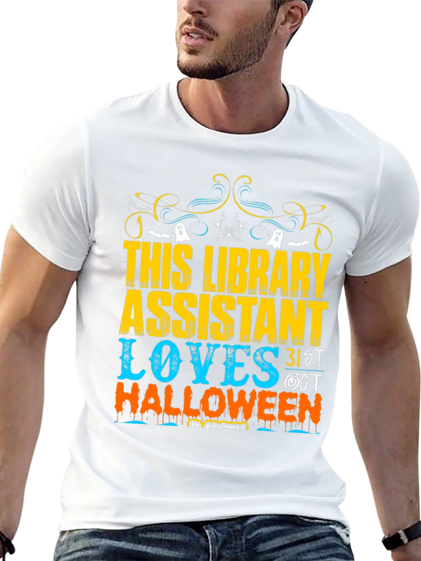 Camiseta Halloween Asistente Biblioteca