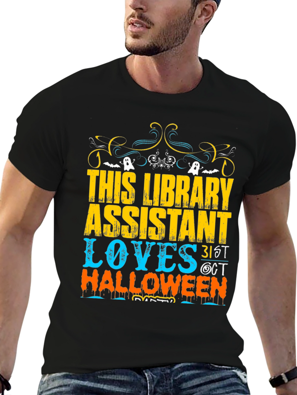 Camiseta Halloween Asistente Biblioteca