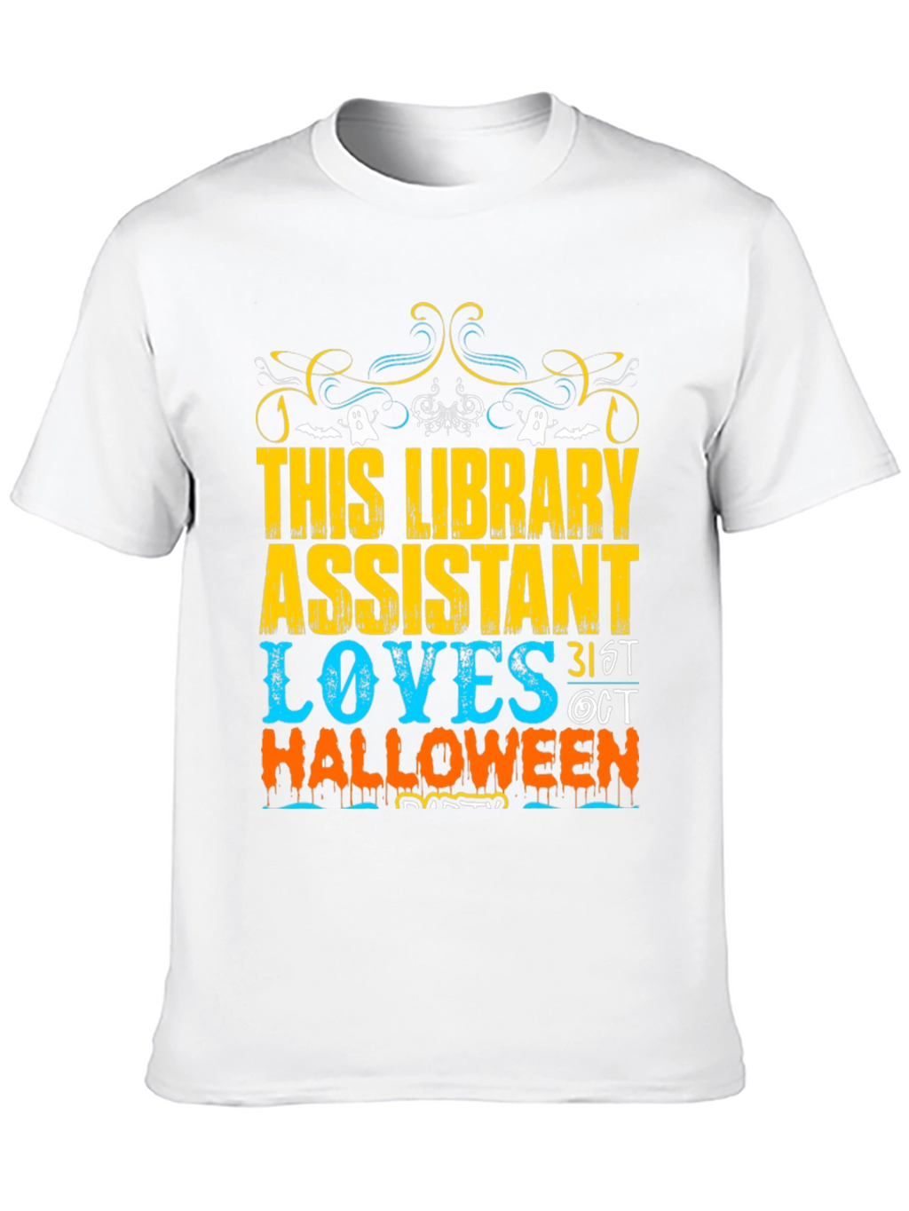 Camiseta Halloween Asistente Biblioteca