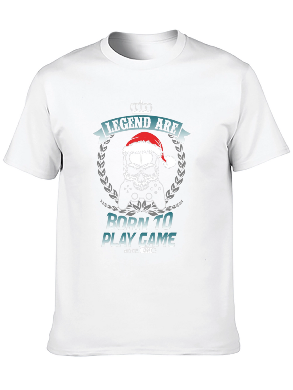 Camiseta Gamer Negra Leyenda Navideña