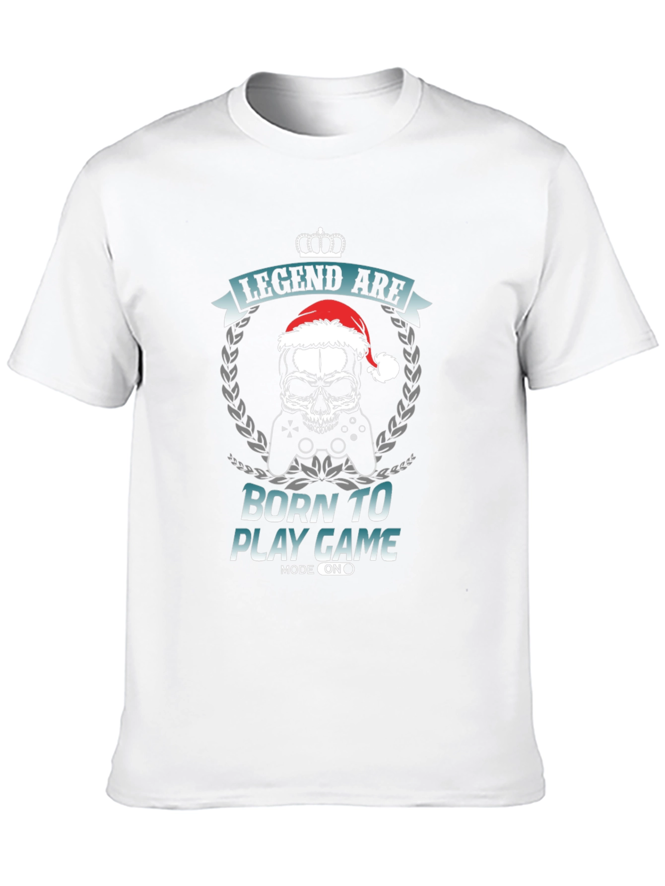 Camiseta Gamer Negra Leyenda Navideña