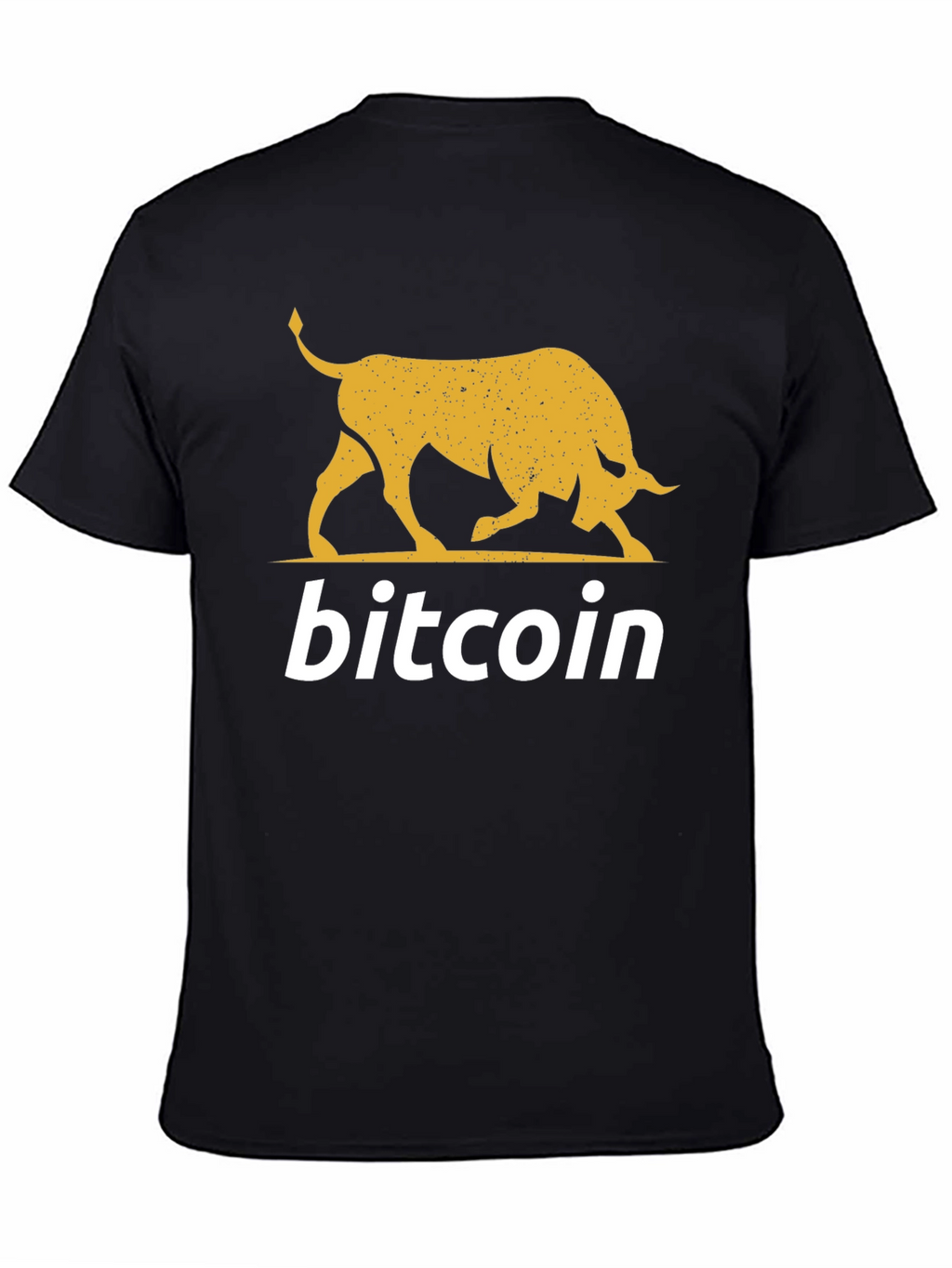 Camiseta Bitcoin Bull Black Crypto Moda