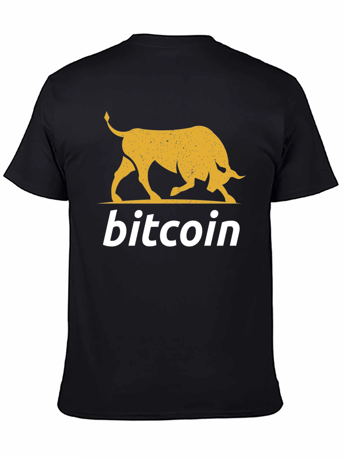 Camiseta Bitcoin Bull Black Crypto Moda
