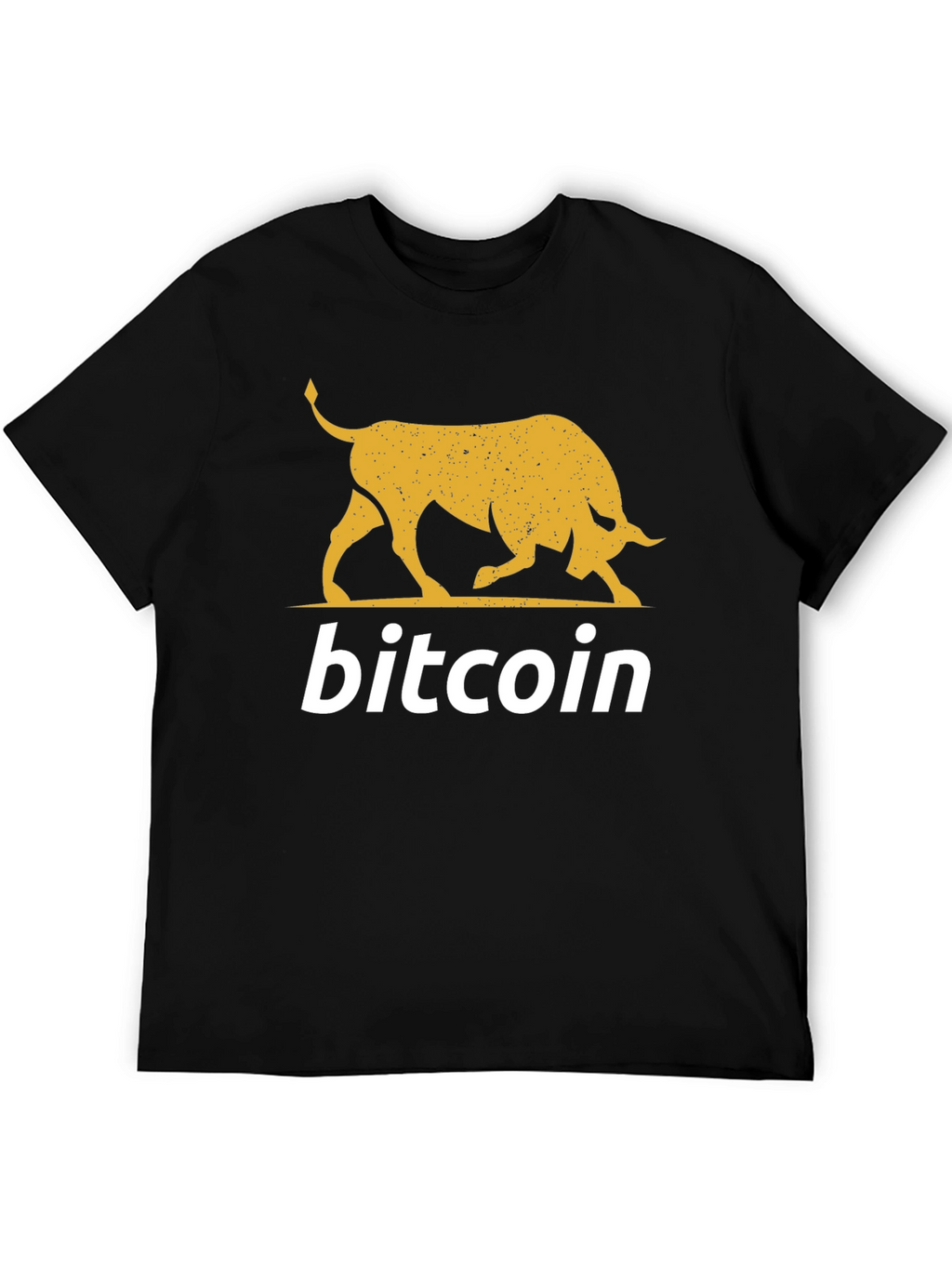 Camiseta Bitcoin Bull Black Crypto Moda