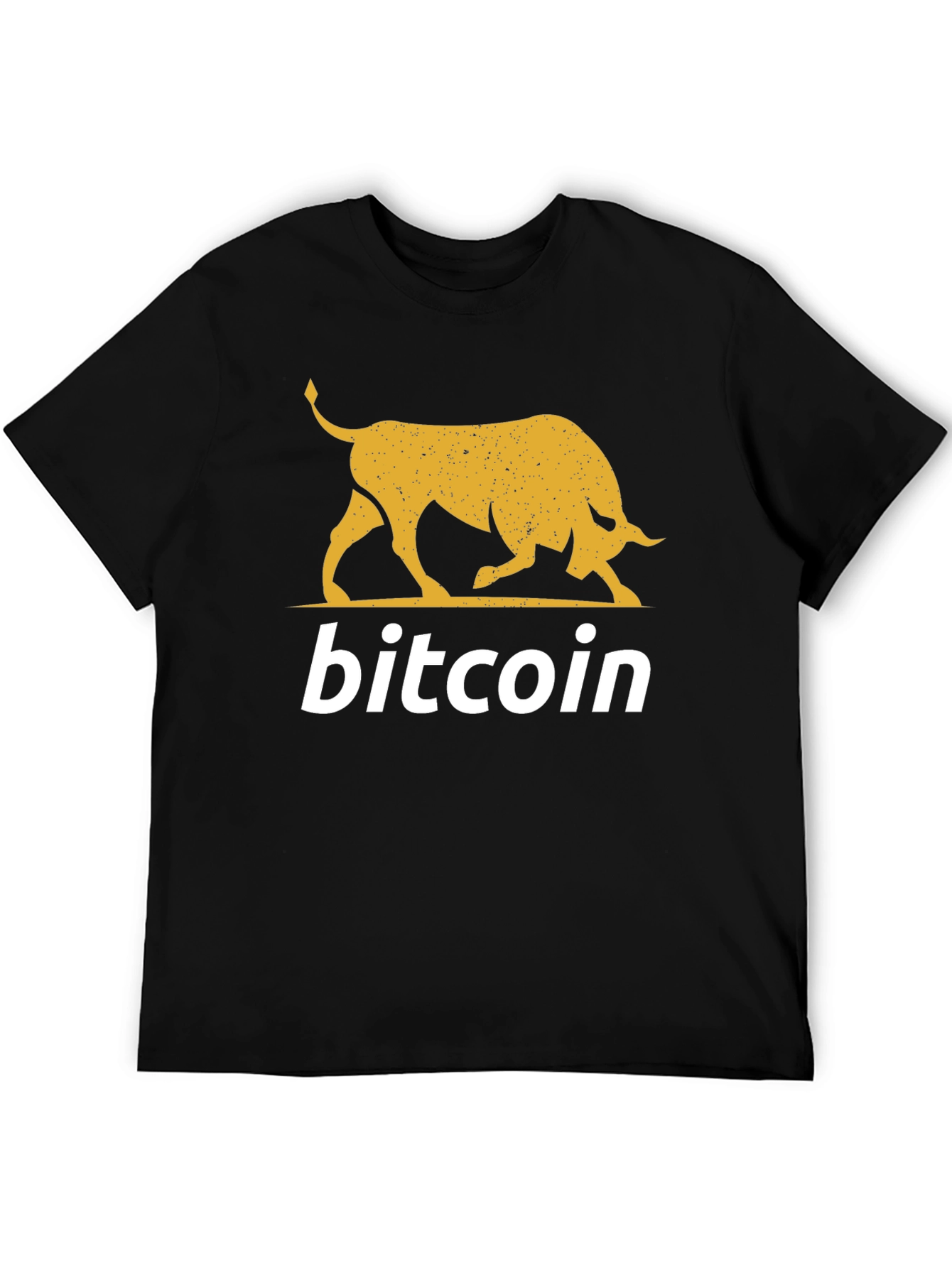 Camiseta Bitcoin Bull Black Crypto Moda