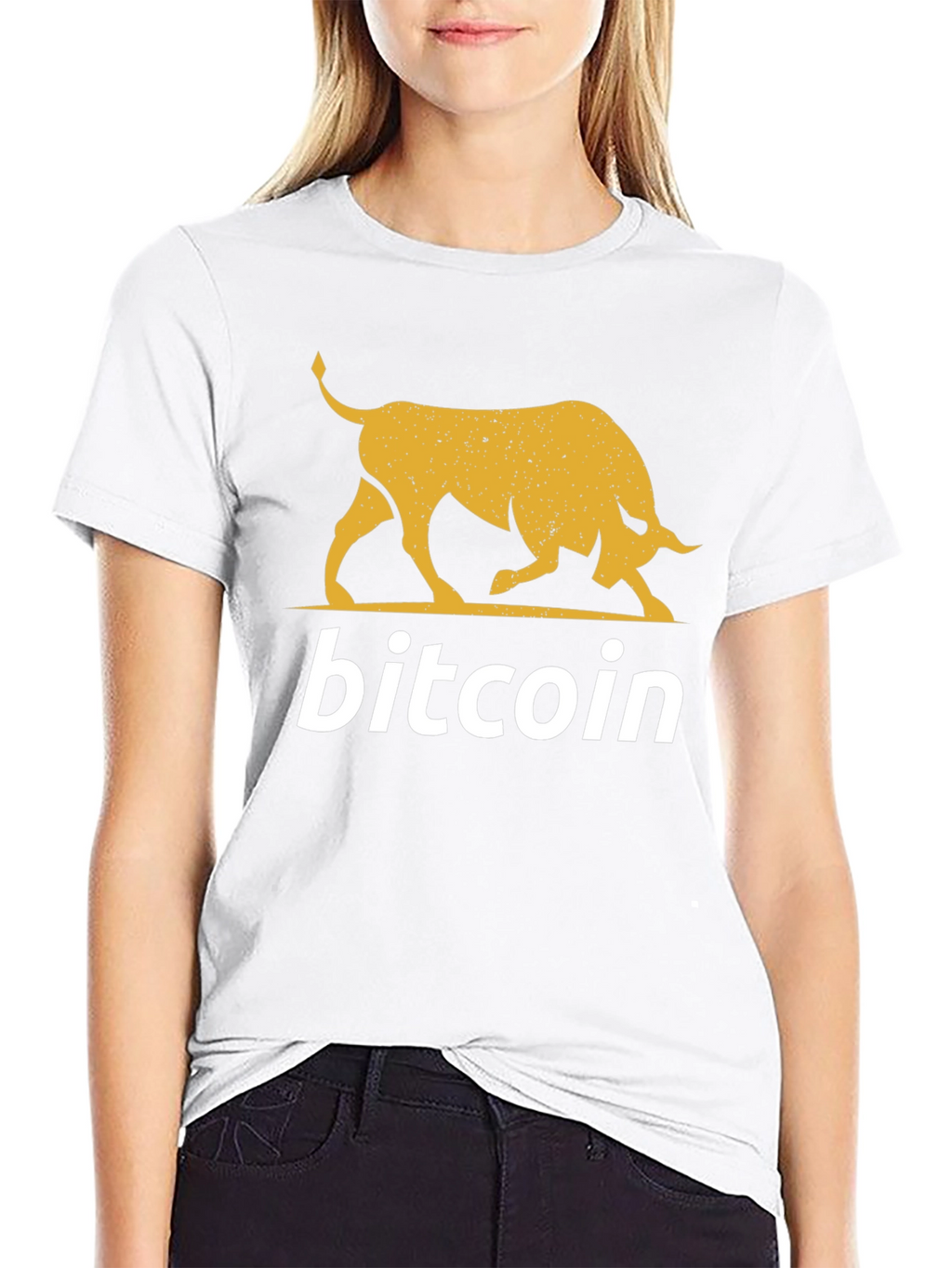 Camiseta Bitcoin Bull Black Crypto Moda