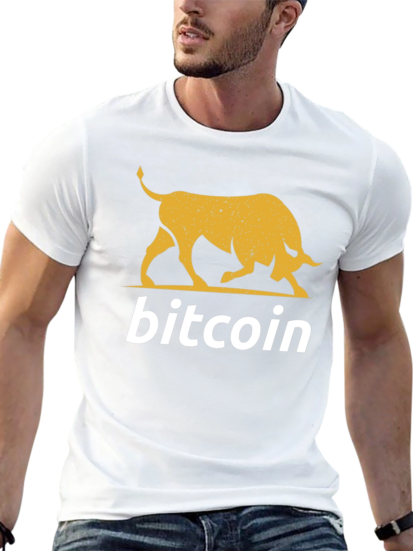 Camiseta Bitcoin Bull Black Crypto Moda