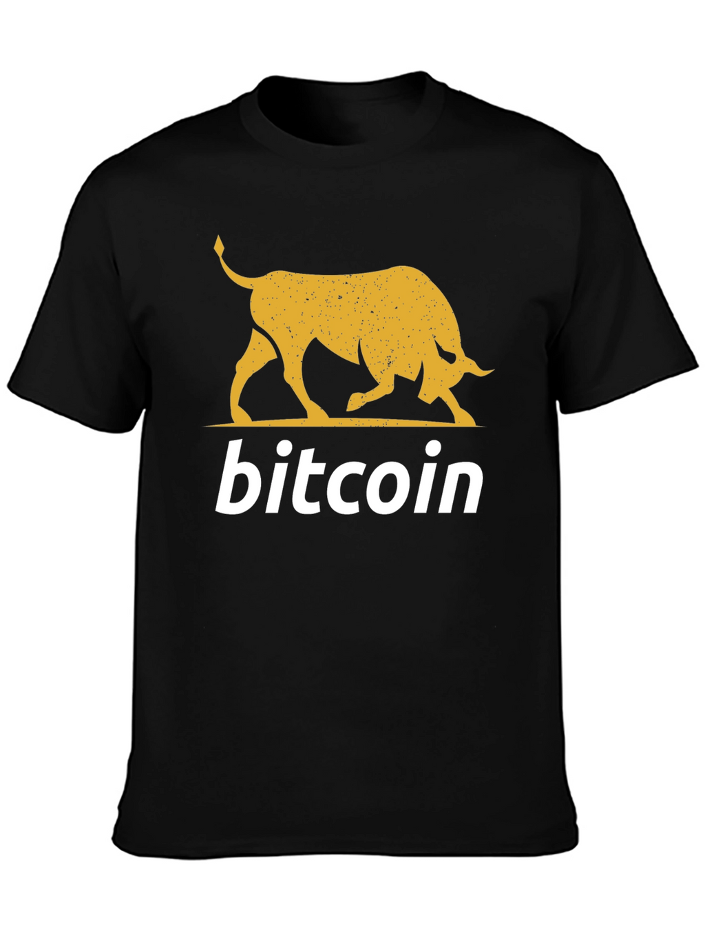 Camiseta Bitcoin Bull Black Crypto Moda