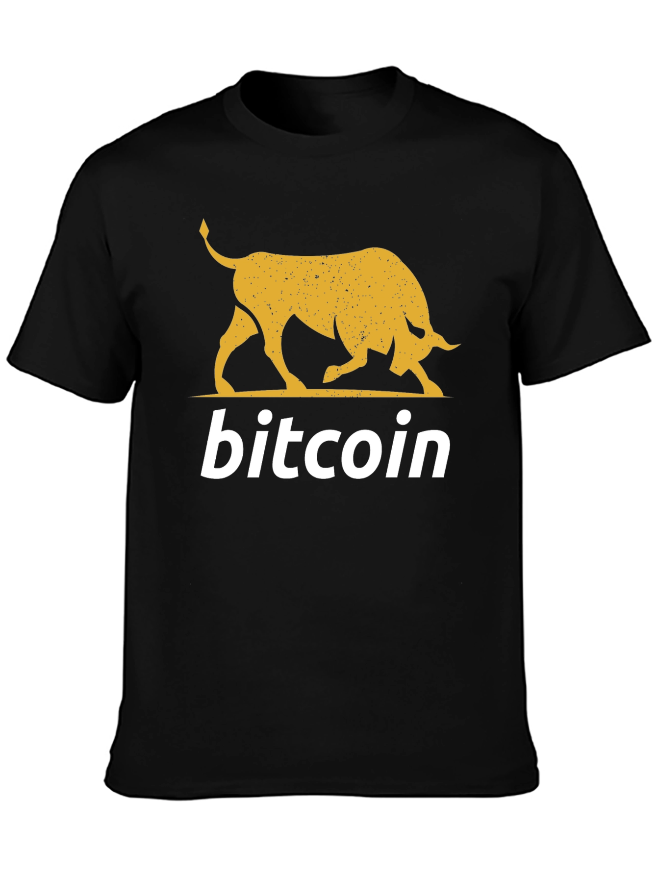 Camiseta Bitcoin Bull Black Crypto Moda