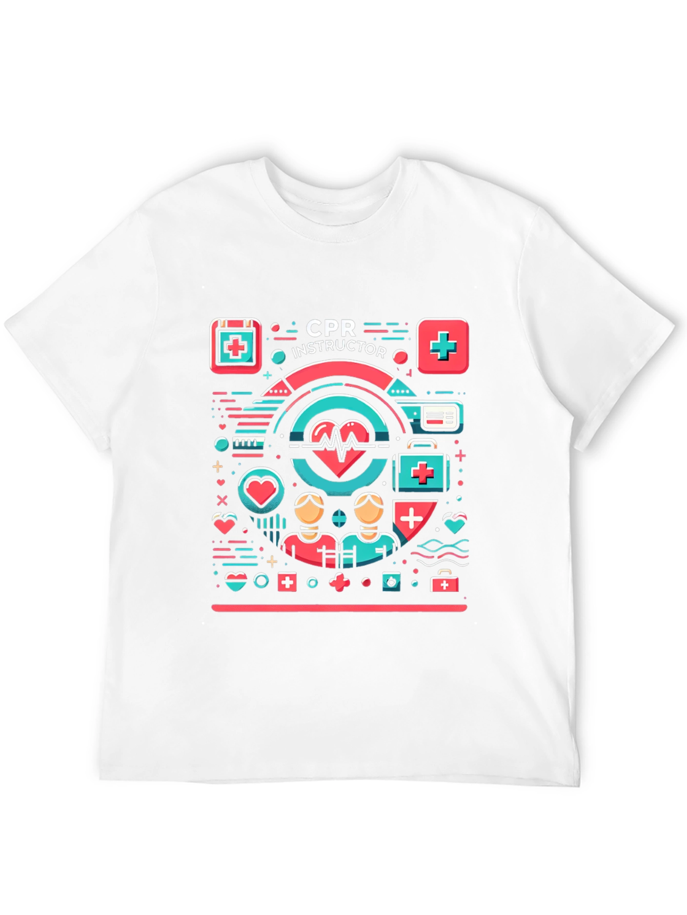 Camiseta Instructor RCP - Diseño Gráfico Médico