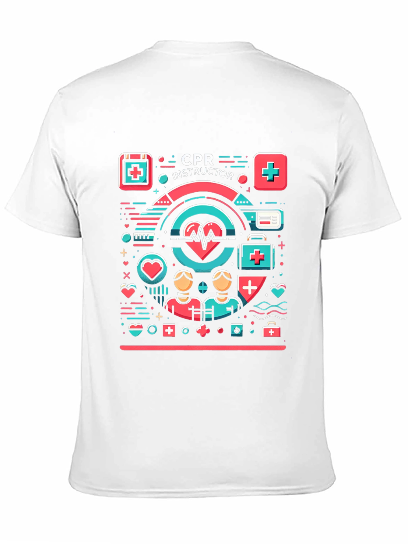 Camiseta Instructor RCP - Diseño Gráfico Médico