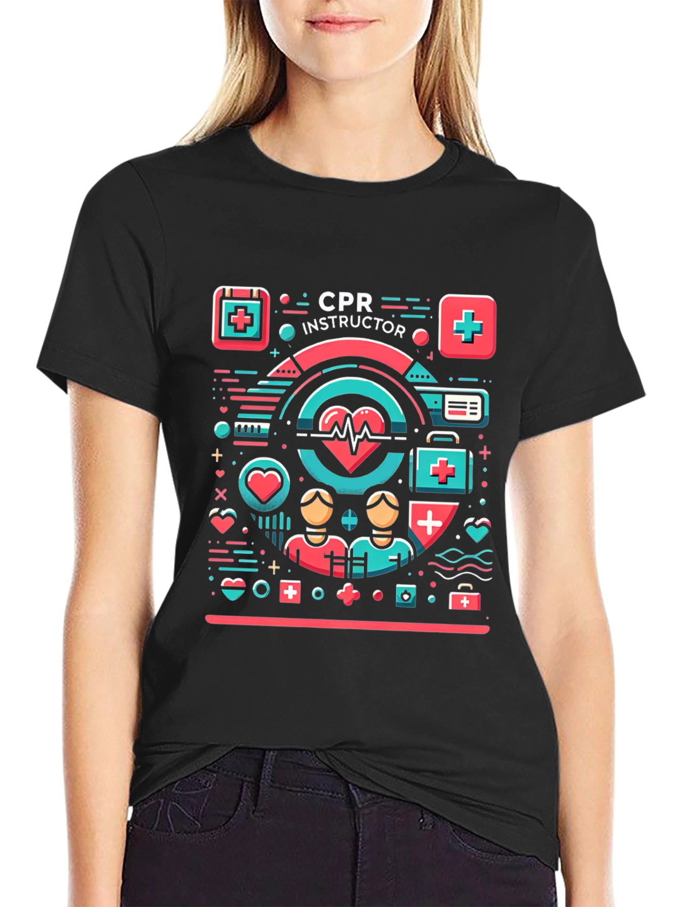 Camiseta Instructor RCP - Diseño Gráfico Médico