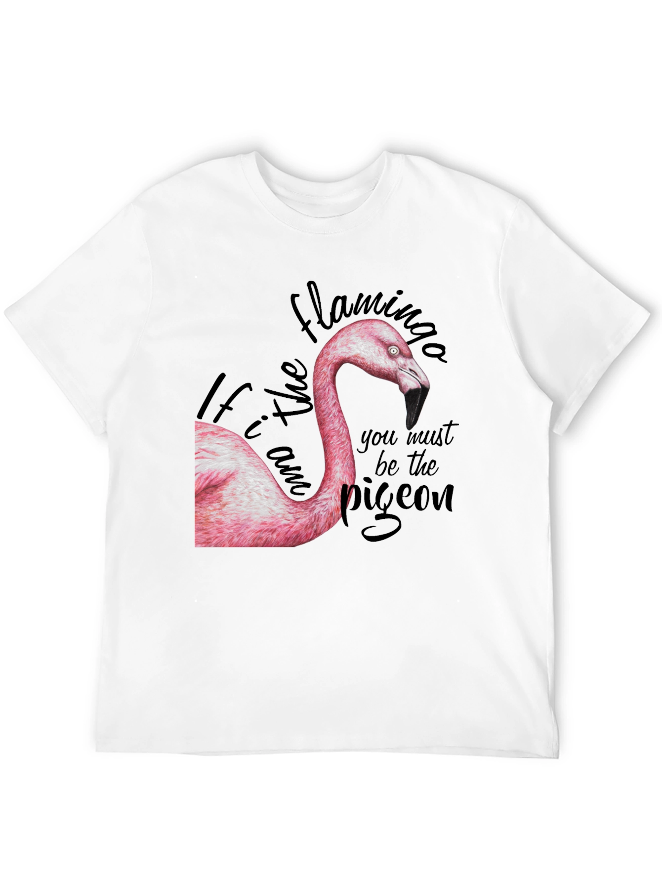 Camiseta Negra con Diseño de Flamenco y Mensaje Inspirador