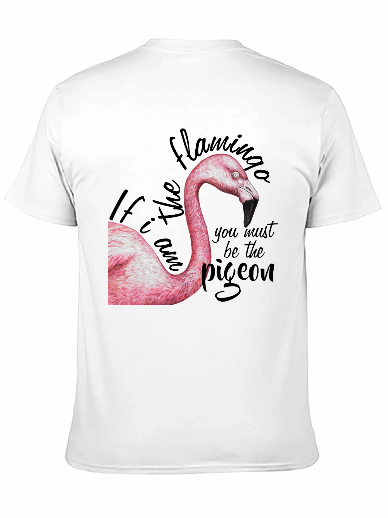 Camiseta Negra con Diseño de Flamenco y Mensaje Inspirador