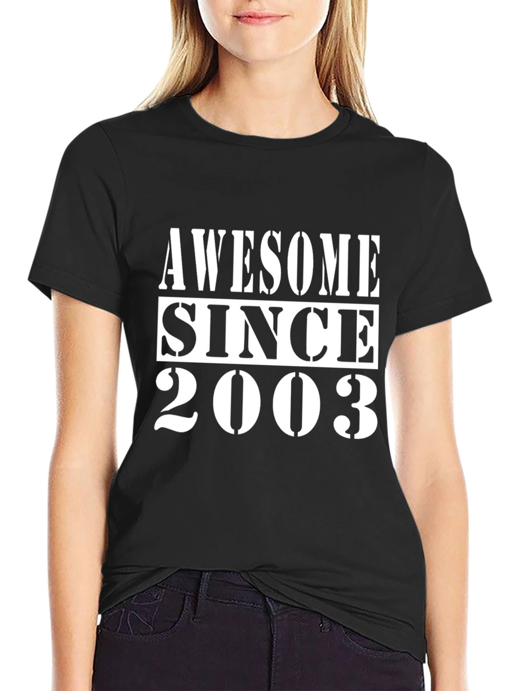 Camiseta Negra Awesome Since 2003