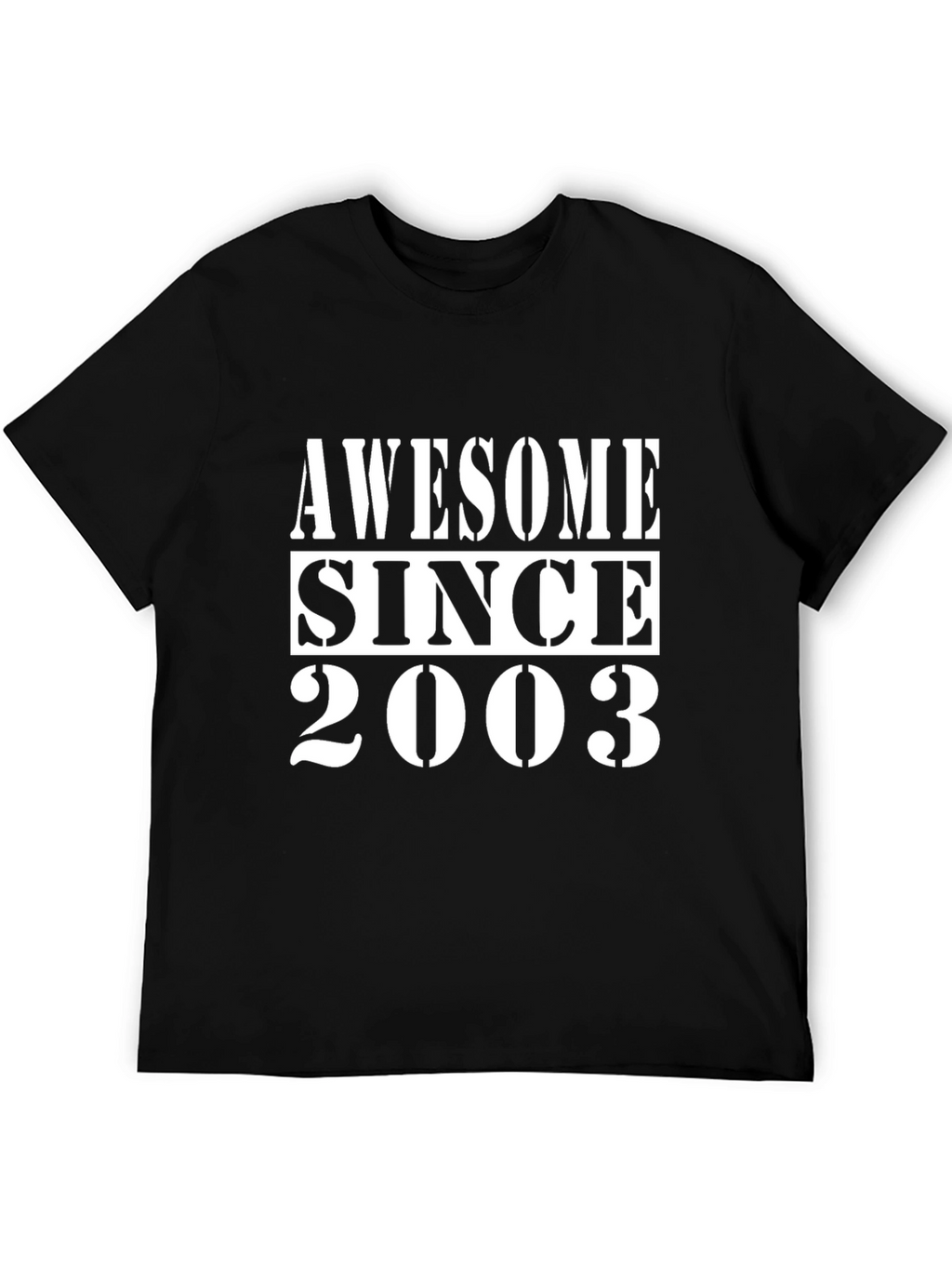 Camiseta Negra Awesome Since 2003