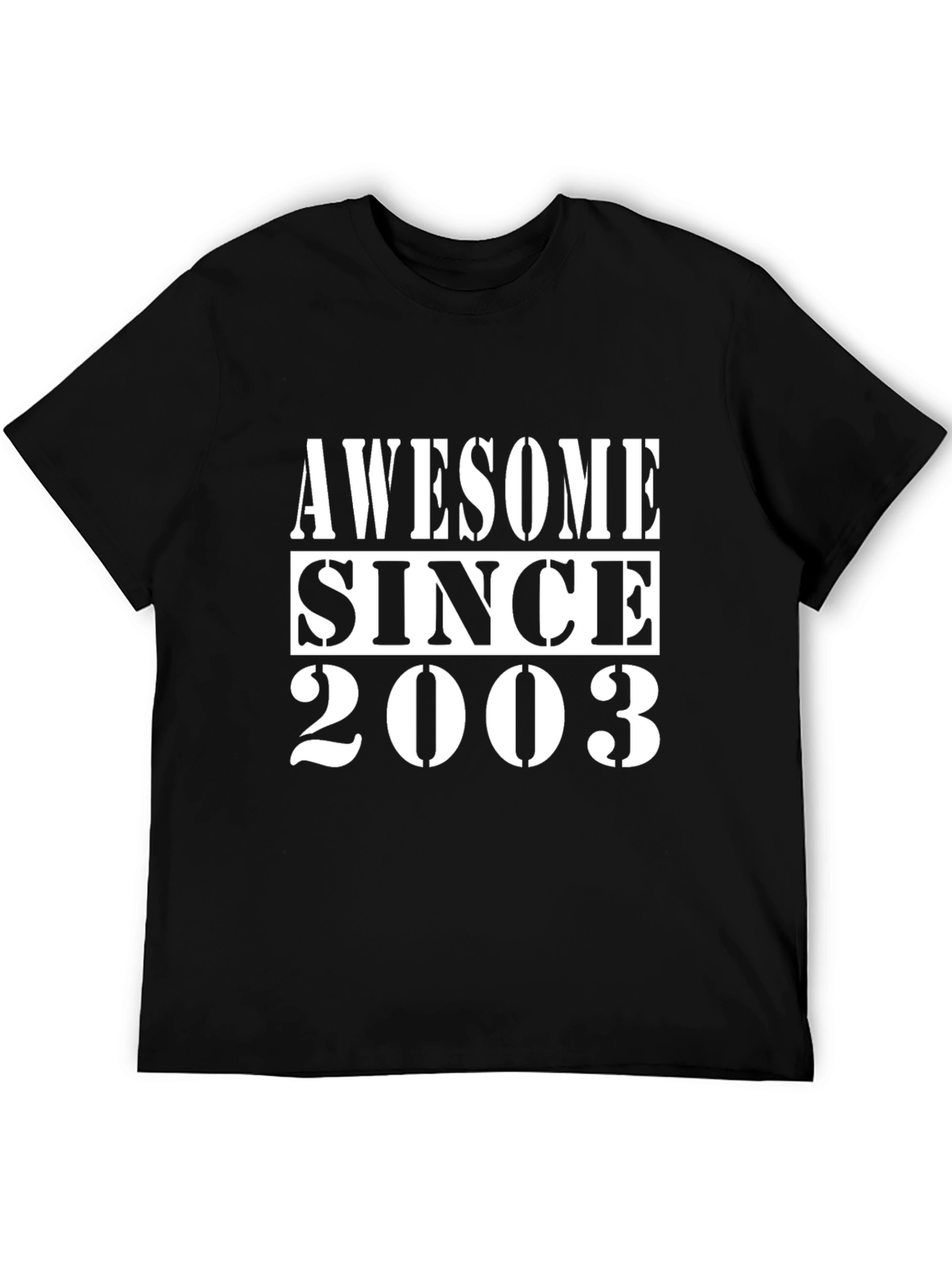 Camiseta Negra Awesome Since 2003
