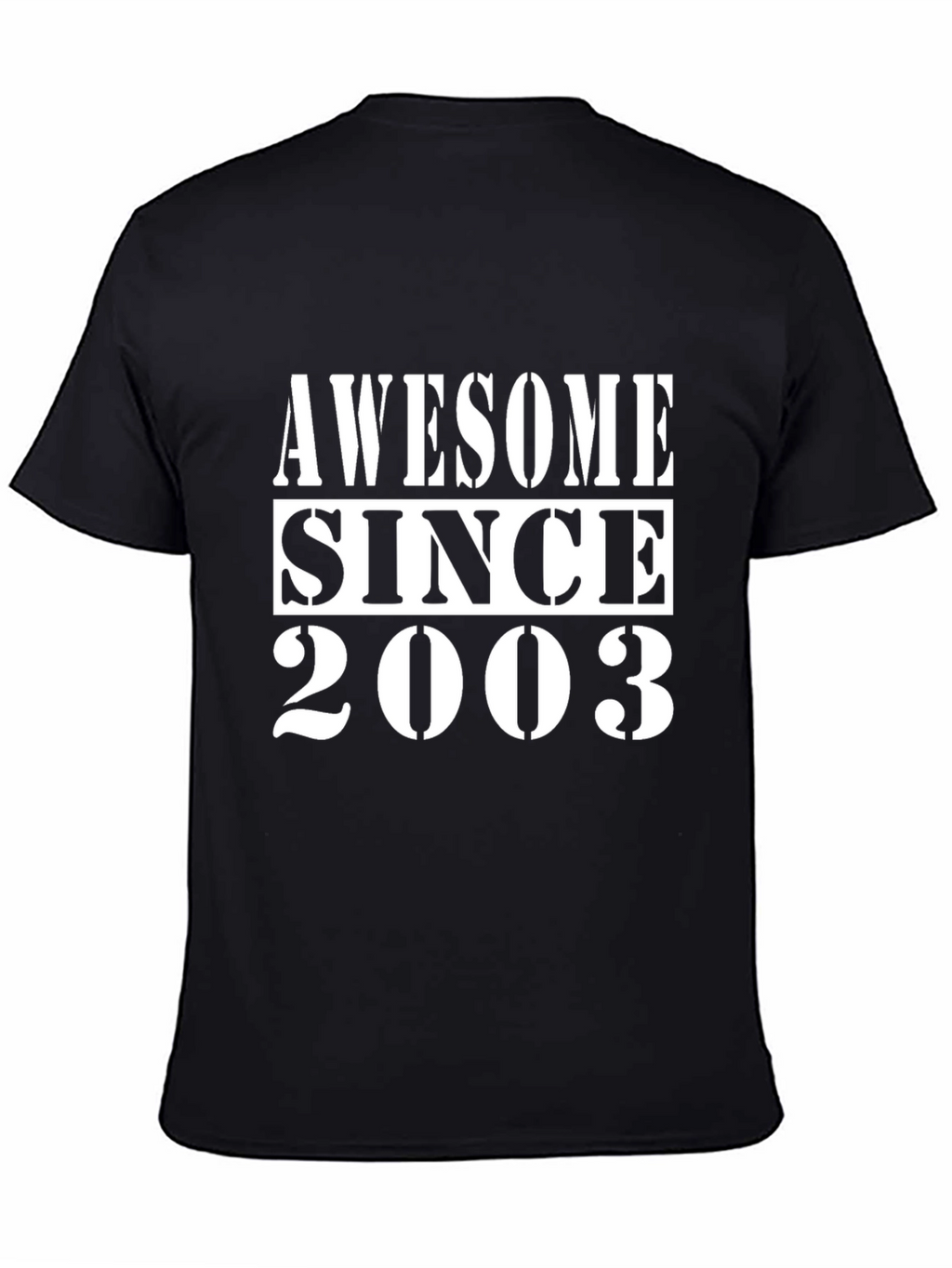 Camiseta Negra Awesome Since 2003