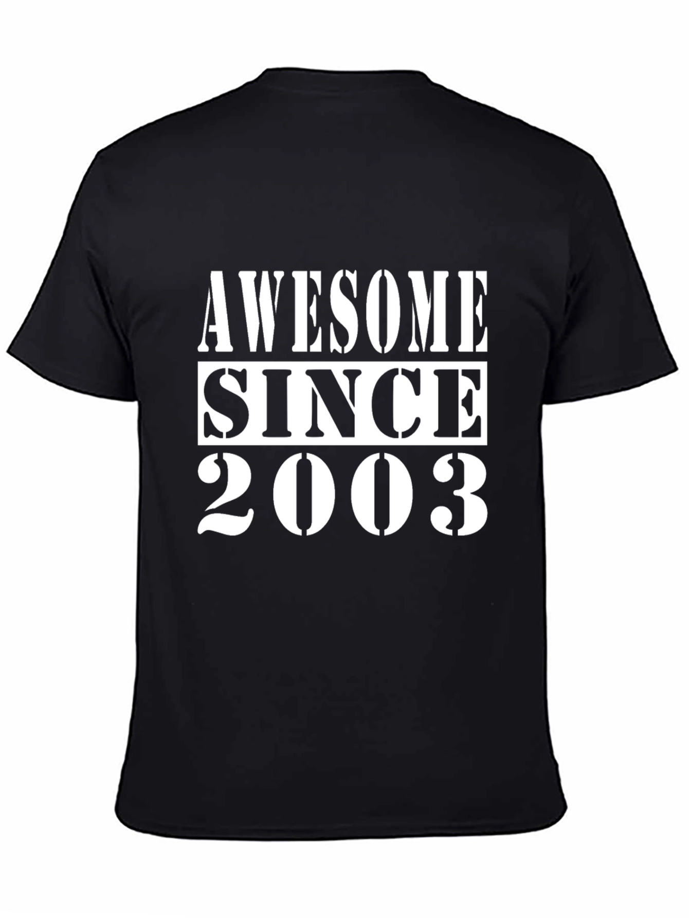 Camiseta Negra Awesome Since 2003
