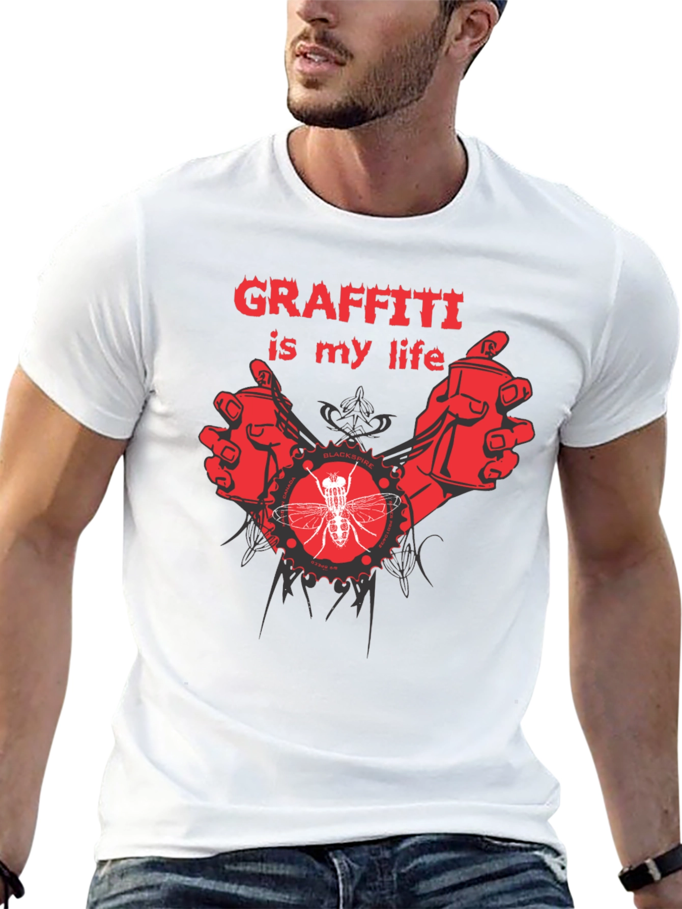 Camiseta Negra Graffiti Is My Life