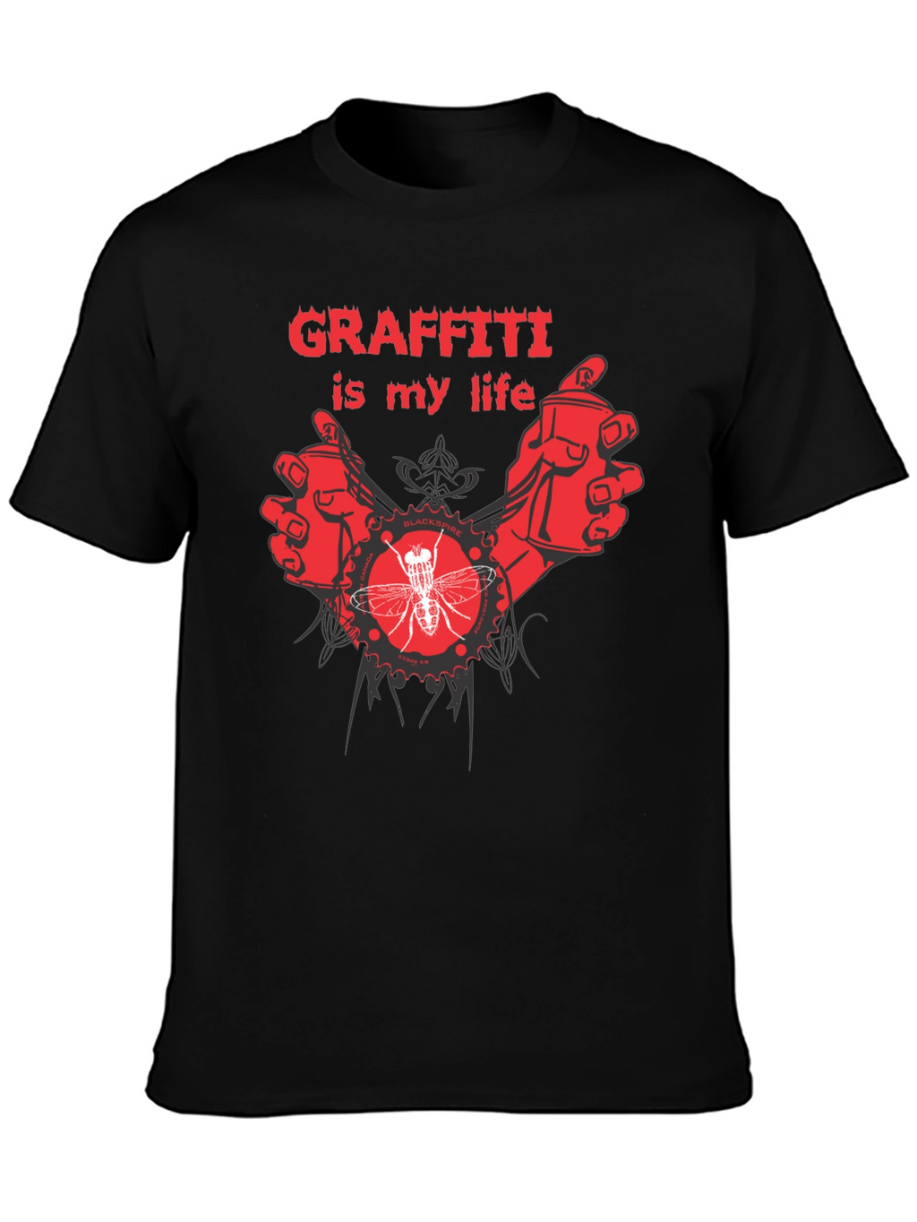 Camiseta Negra Graffiti Is My Life