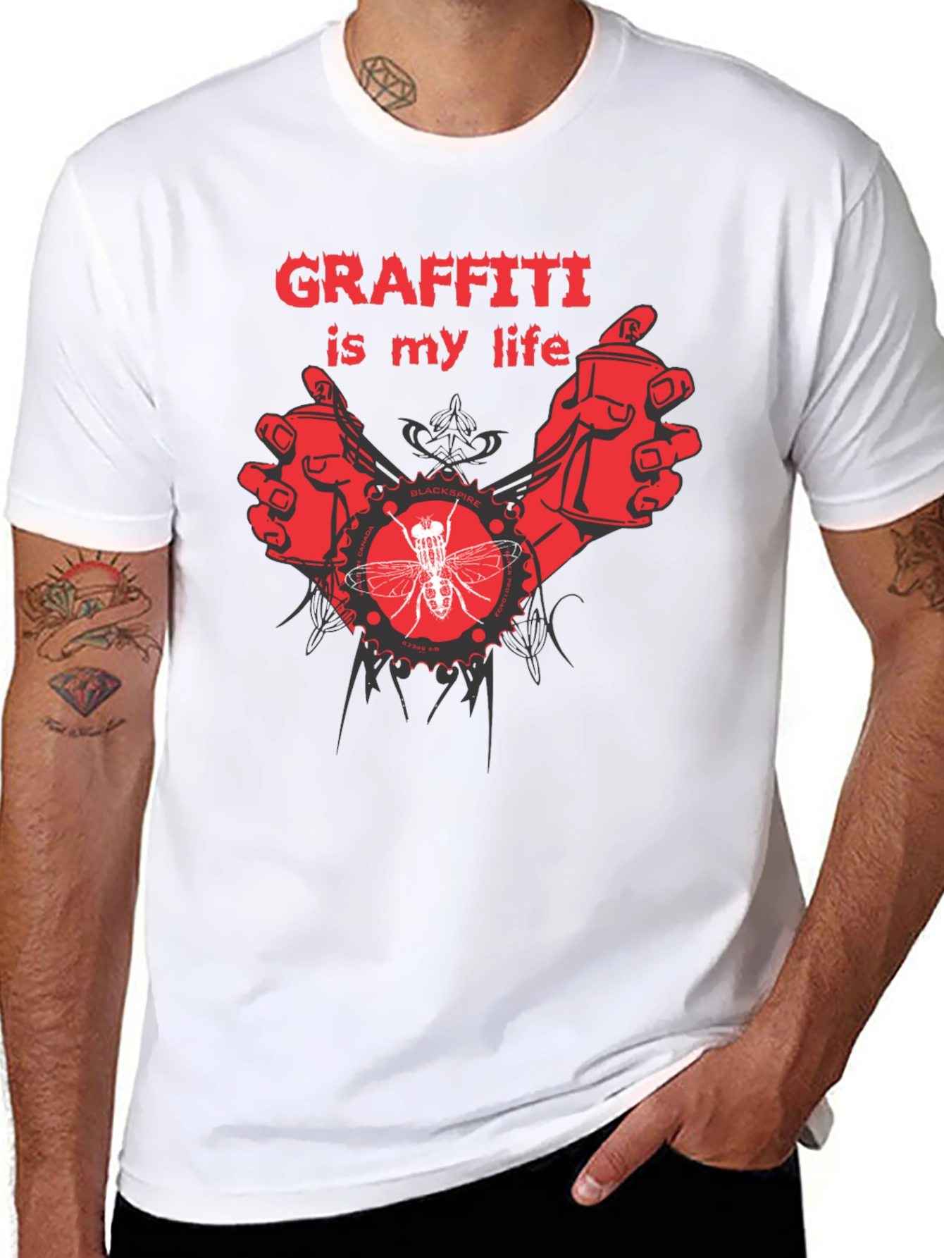 Camiseta Negra Graffiti Is My Life
