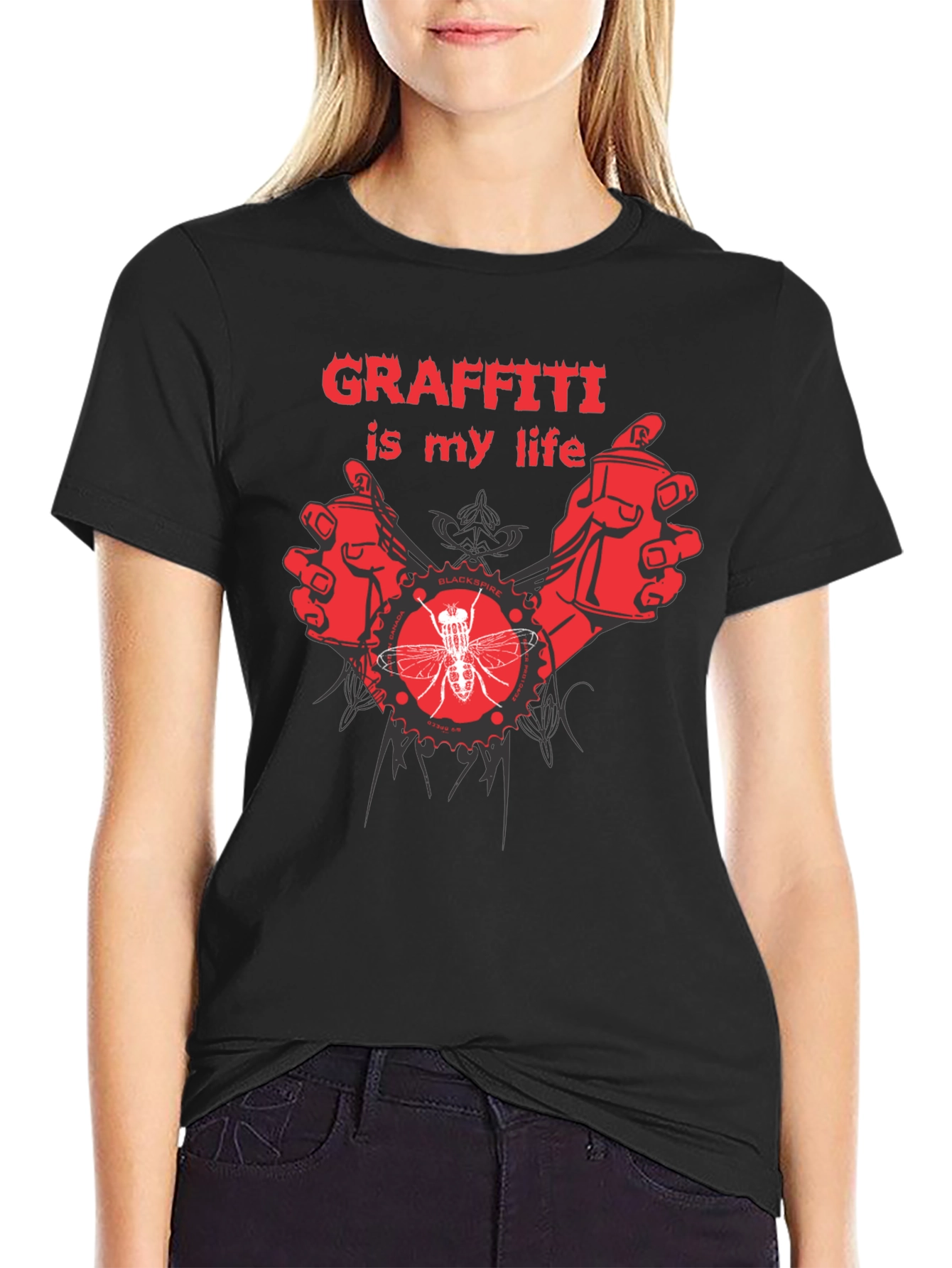 Camiseta Negra Graffiti Is My Life