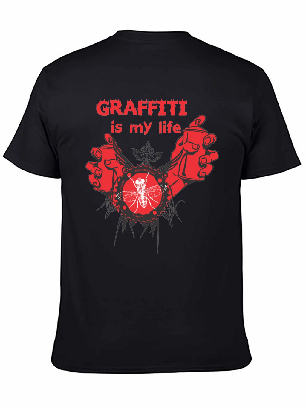 Camiseta Negra Graffiti Is My Life