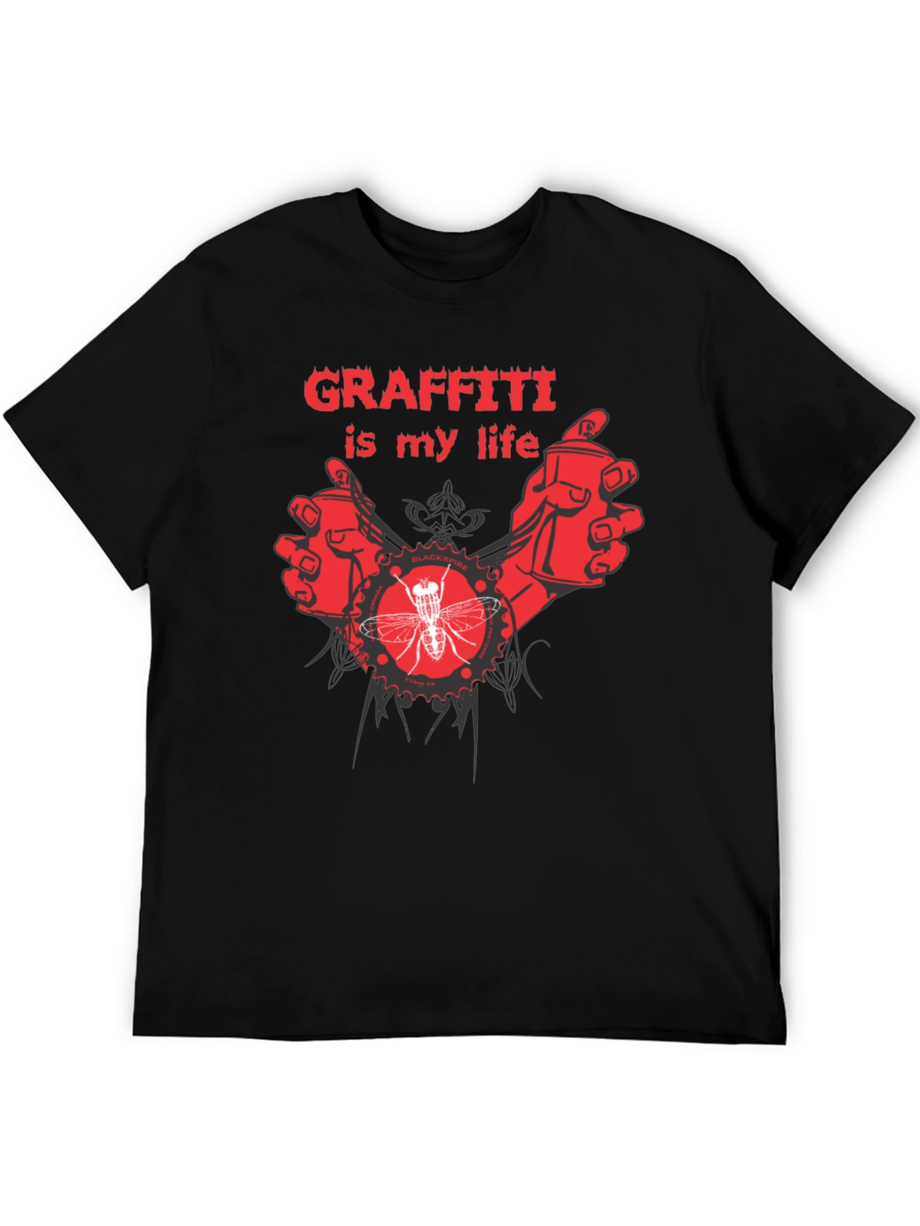 Camiseta Negra Graffiti Is My Life