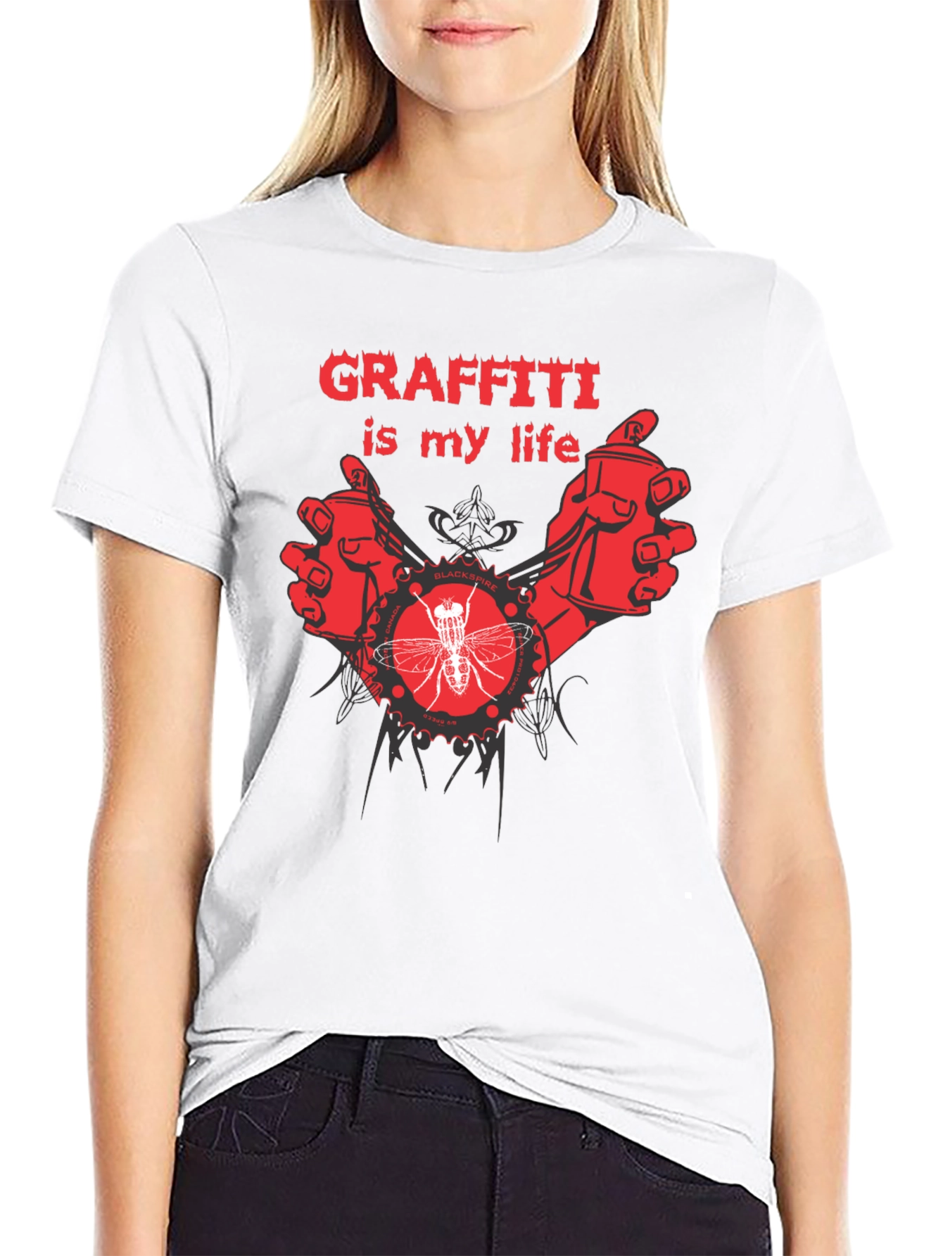 Camiseta Negra Graffiti Is My Life