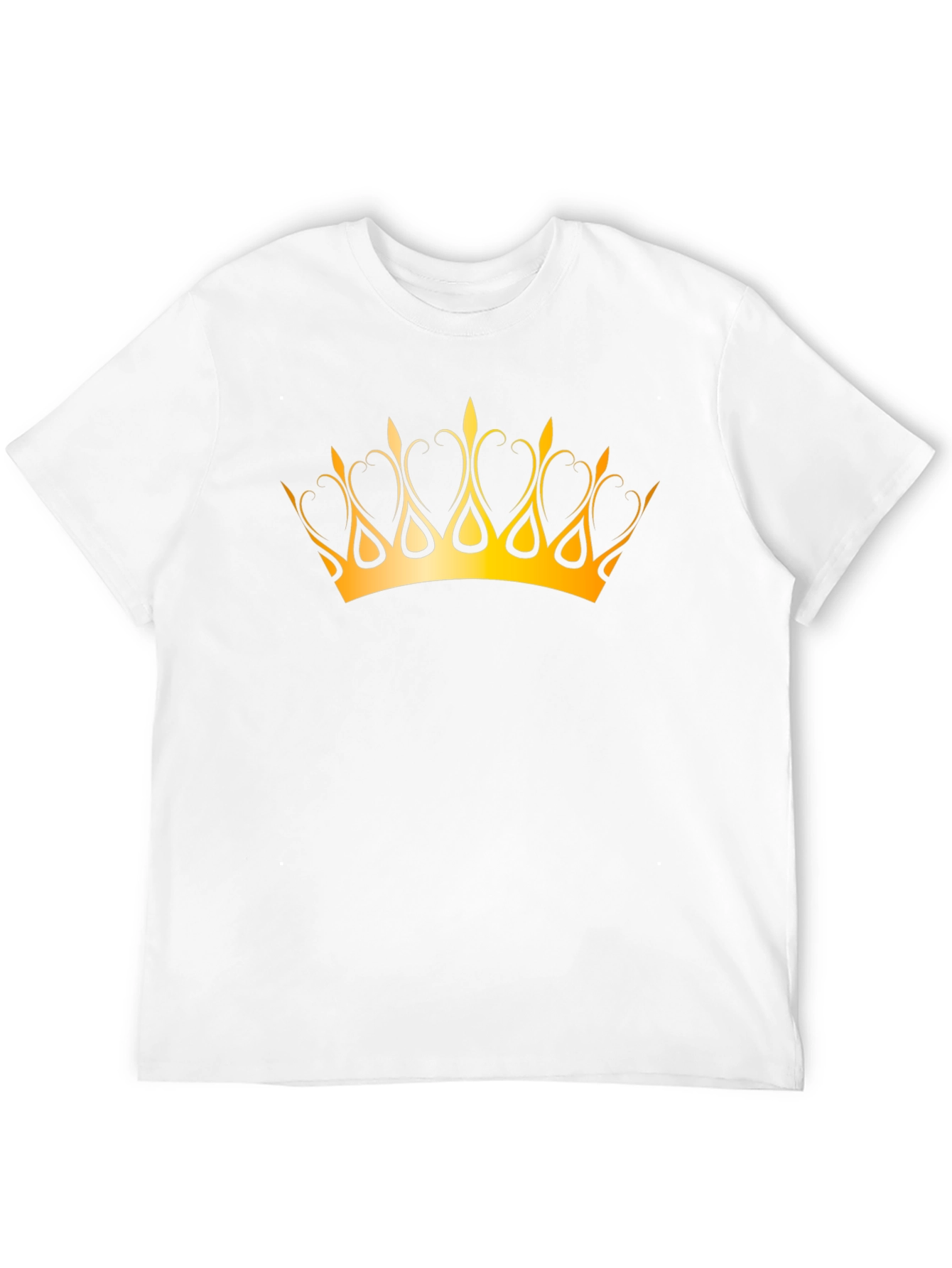 Camiseta Negra con Corona Dorada - Estilo Majestuoso