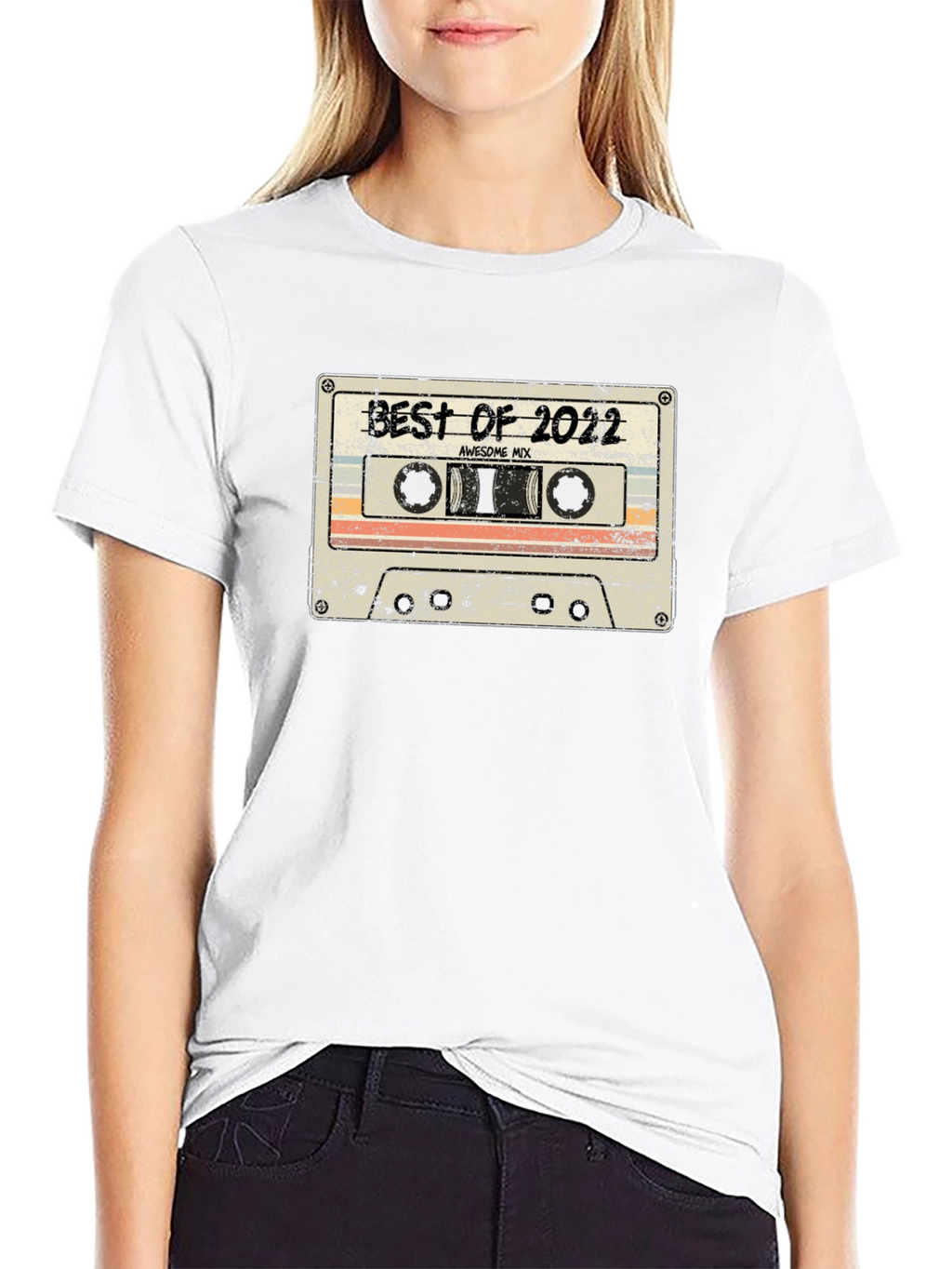 Camiseta Negra Best of 2022 Estilo Retro