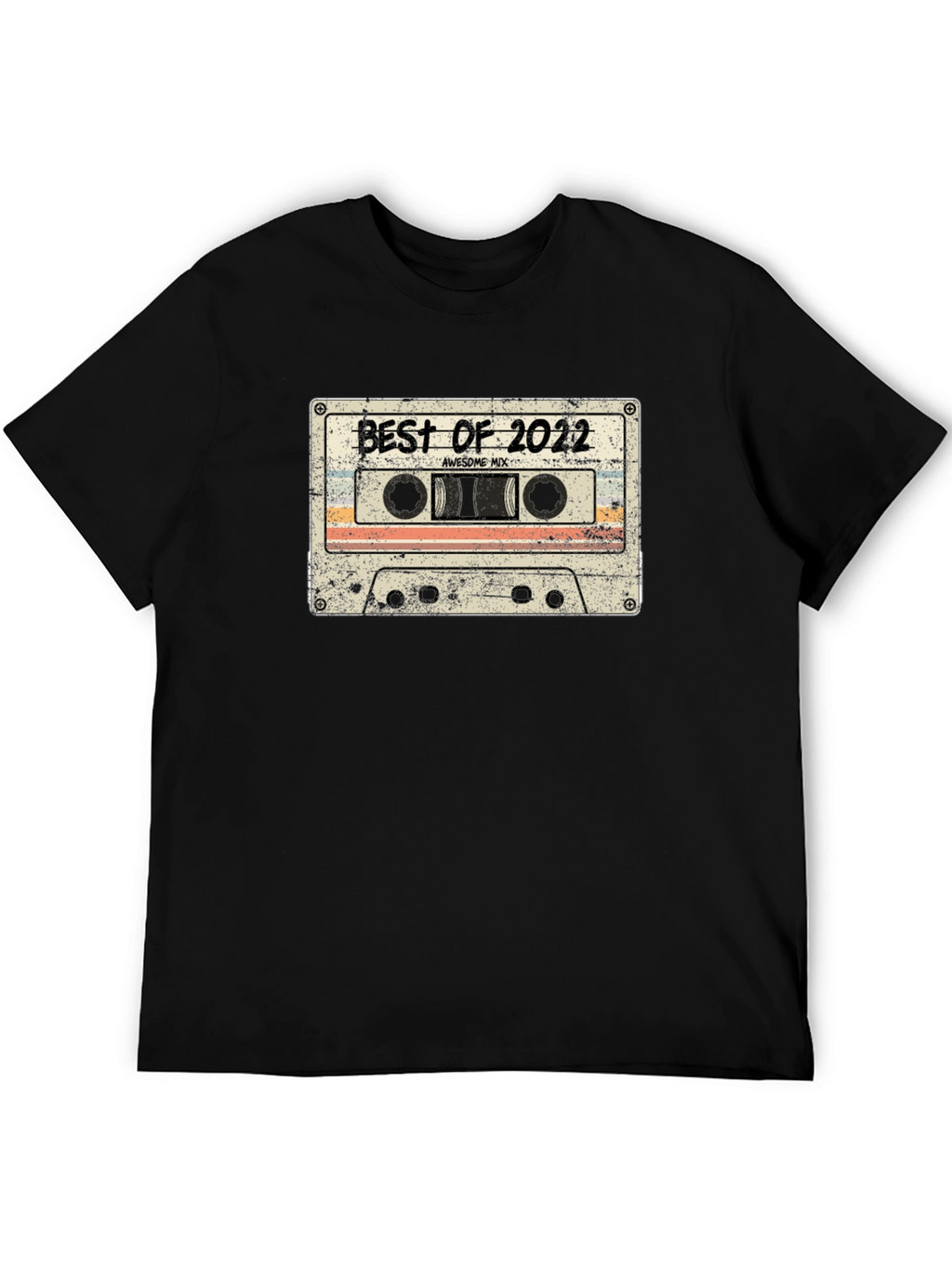 Camiseta Negra Best of 2022 Estilo Retro