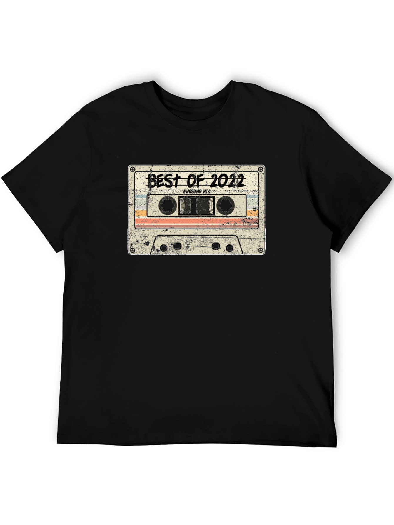 Camiseta Negra Best of 2022 Estilo Retro