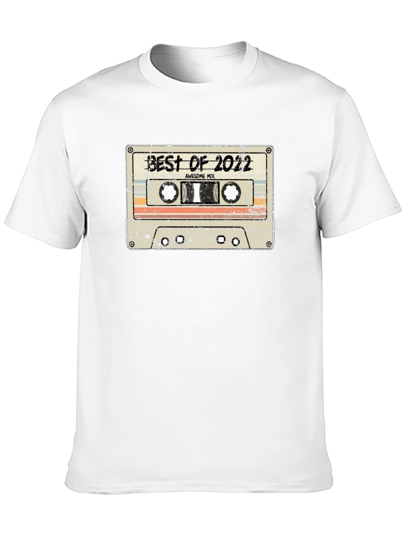Camiseta Negra Best of 2022 Estilo Retro